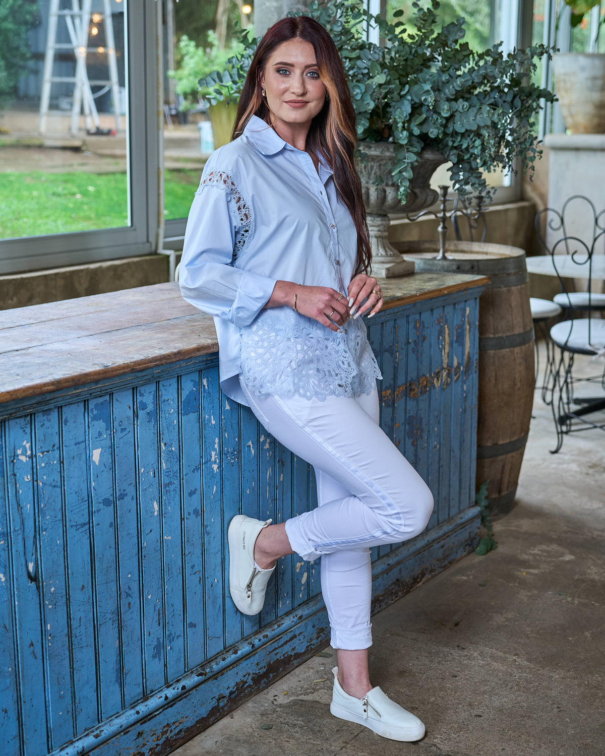 Lace & Grace Shirt | Blue