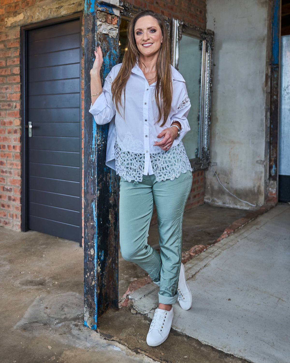Lace & Grace Shirt | White