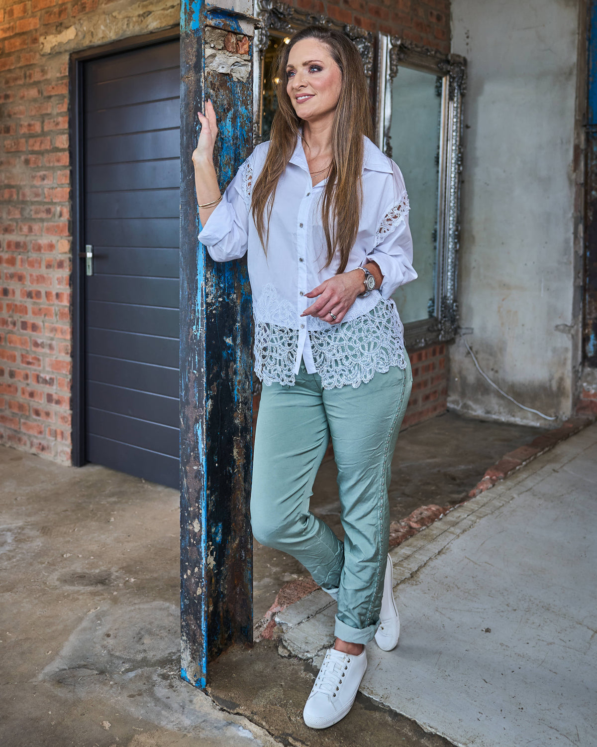 Lace & Grace Shirt | White