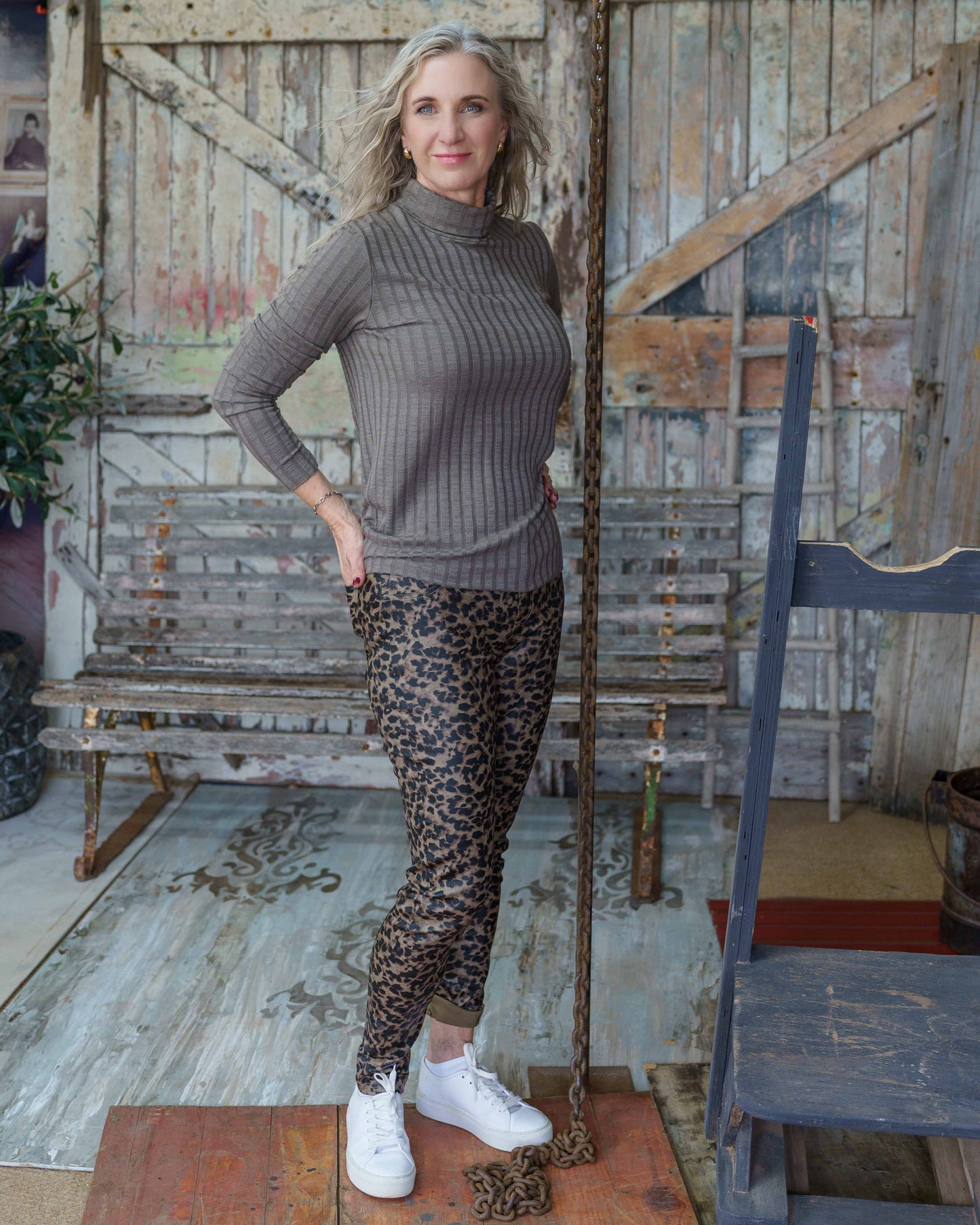 Last Light Polo Neck | Taupe