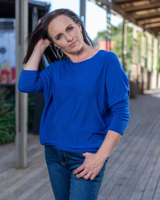 Lights Are Fading Knit | Electric Blue