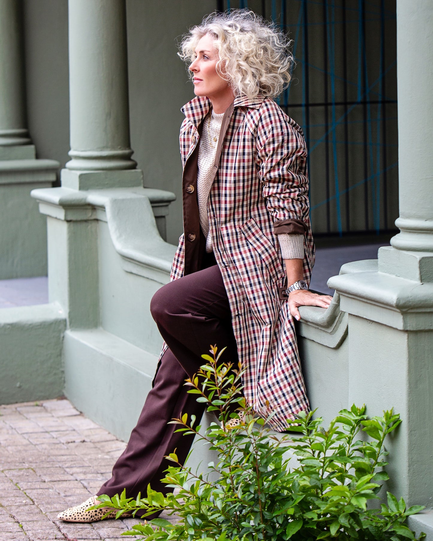 Linea Reversible Trench Coat | Brown