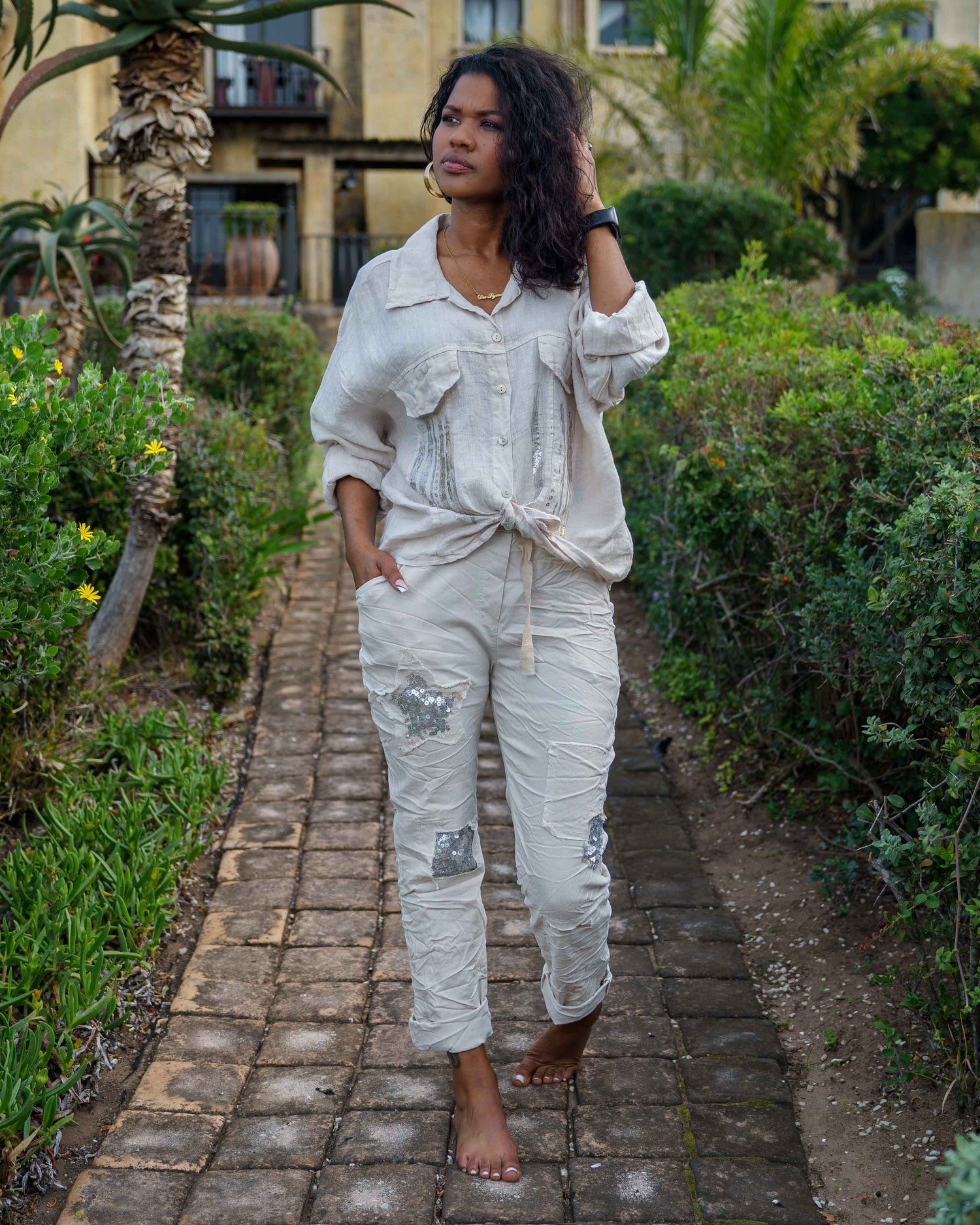 Linen Bliss Jacket | Beige