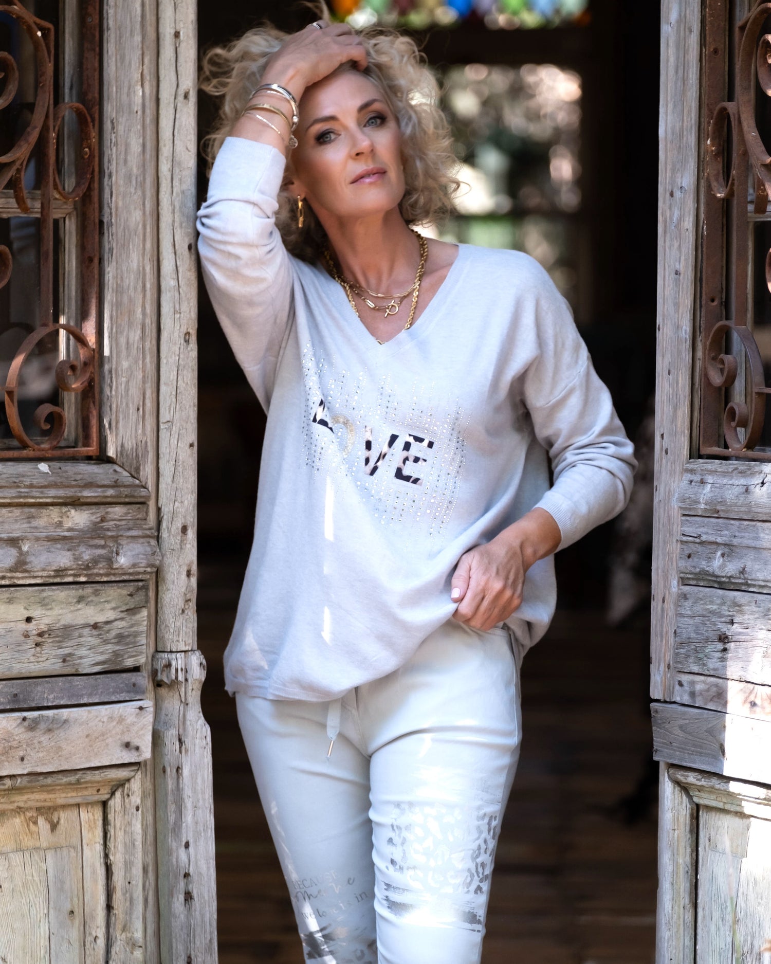 Love Notes Knit | Silver Grey