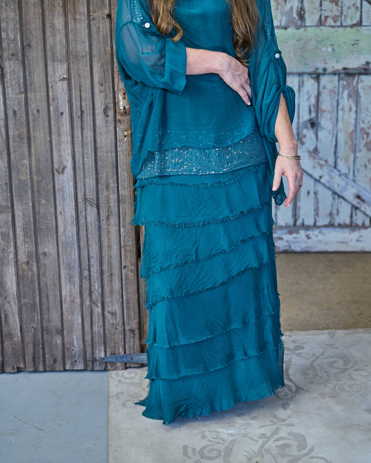 Layer Up Skirt | Teal