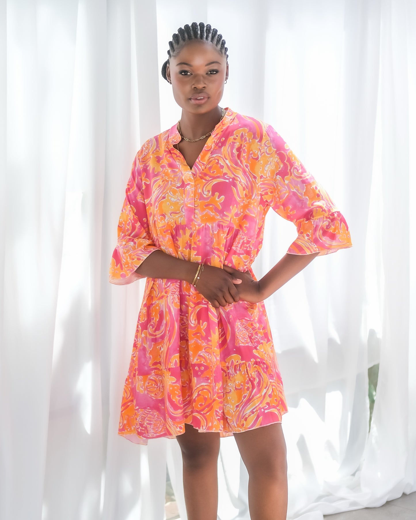 Meadow Walk Dress | Sunset Haze