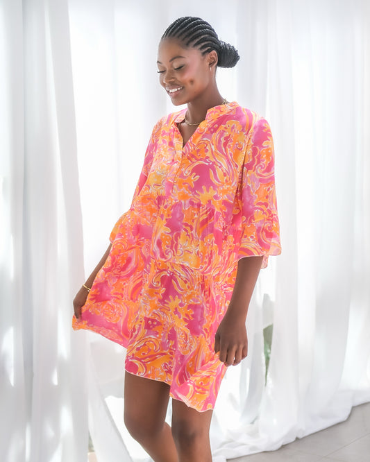 Meadow Walk Dress | Sunset Haze