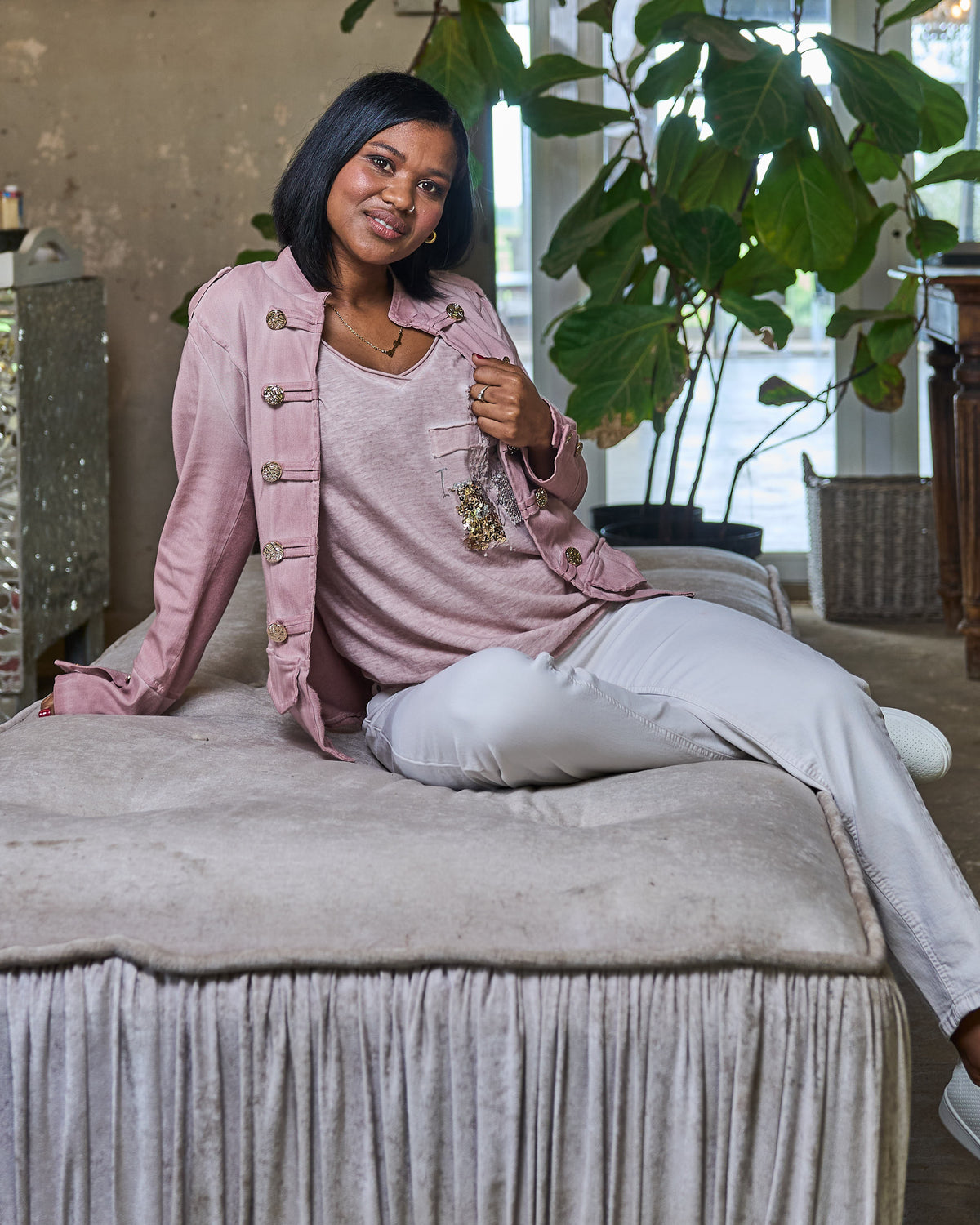 Midnight In Paris Jacket | Blush