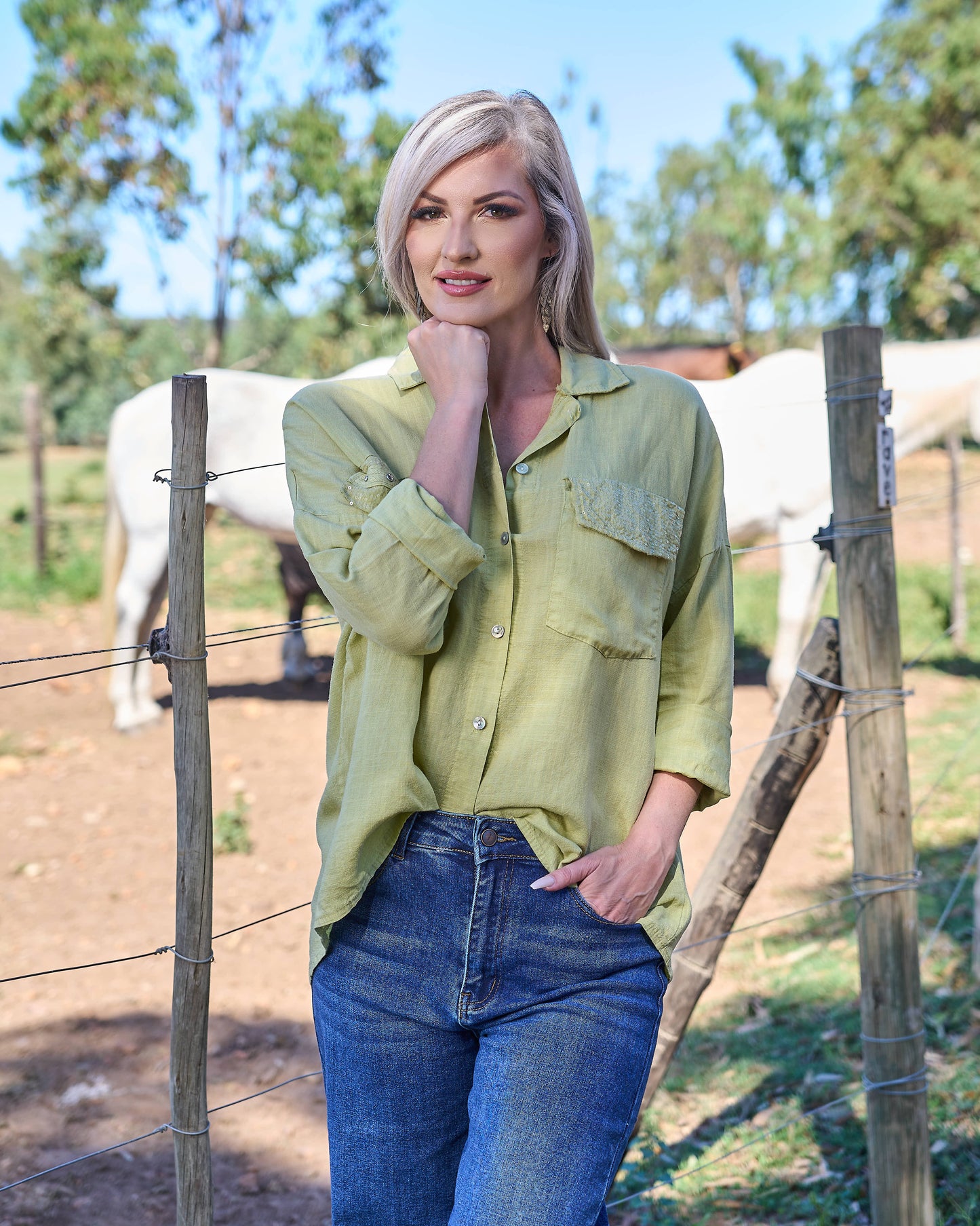 Misty Glow Shirt | Pistachio