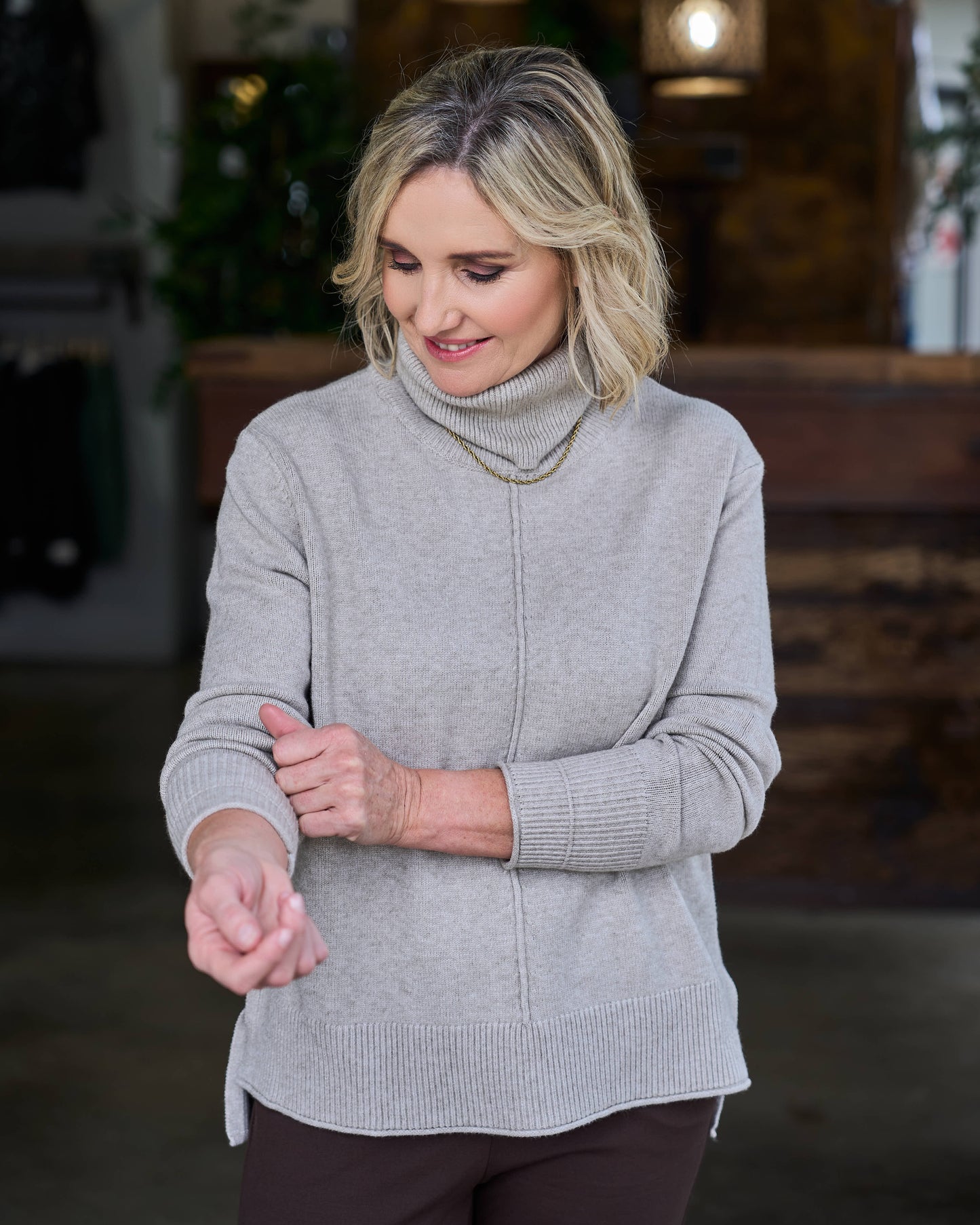 Modern Classic Knit | Taupe