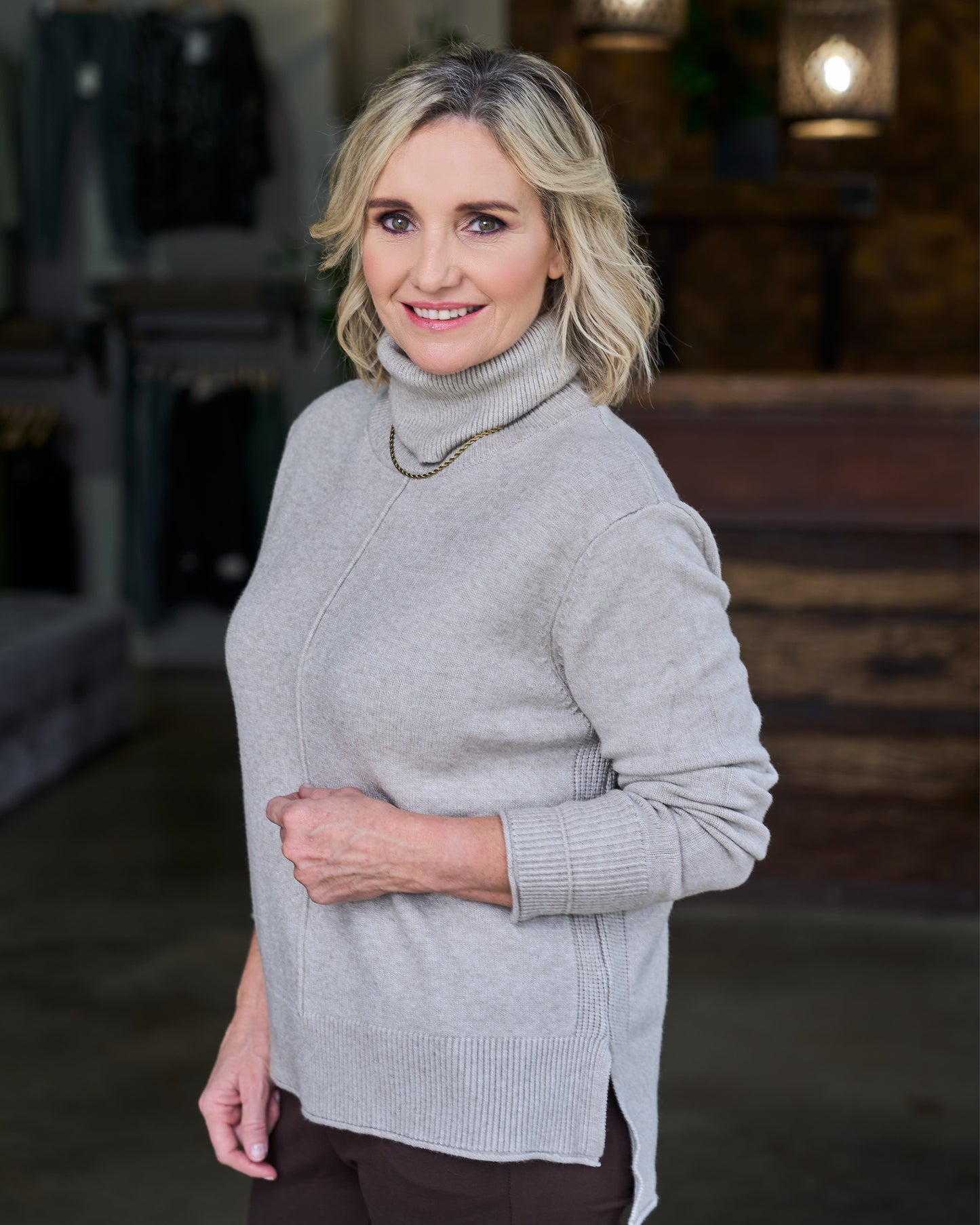 Modern Classic Knit | Taupe