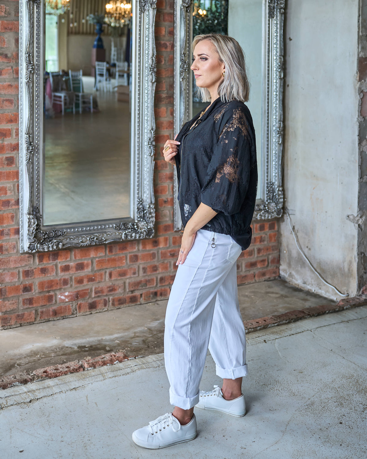 Monaco Lace Jacket | Black