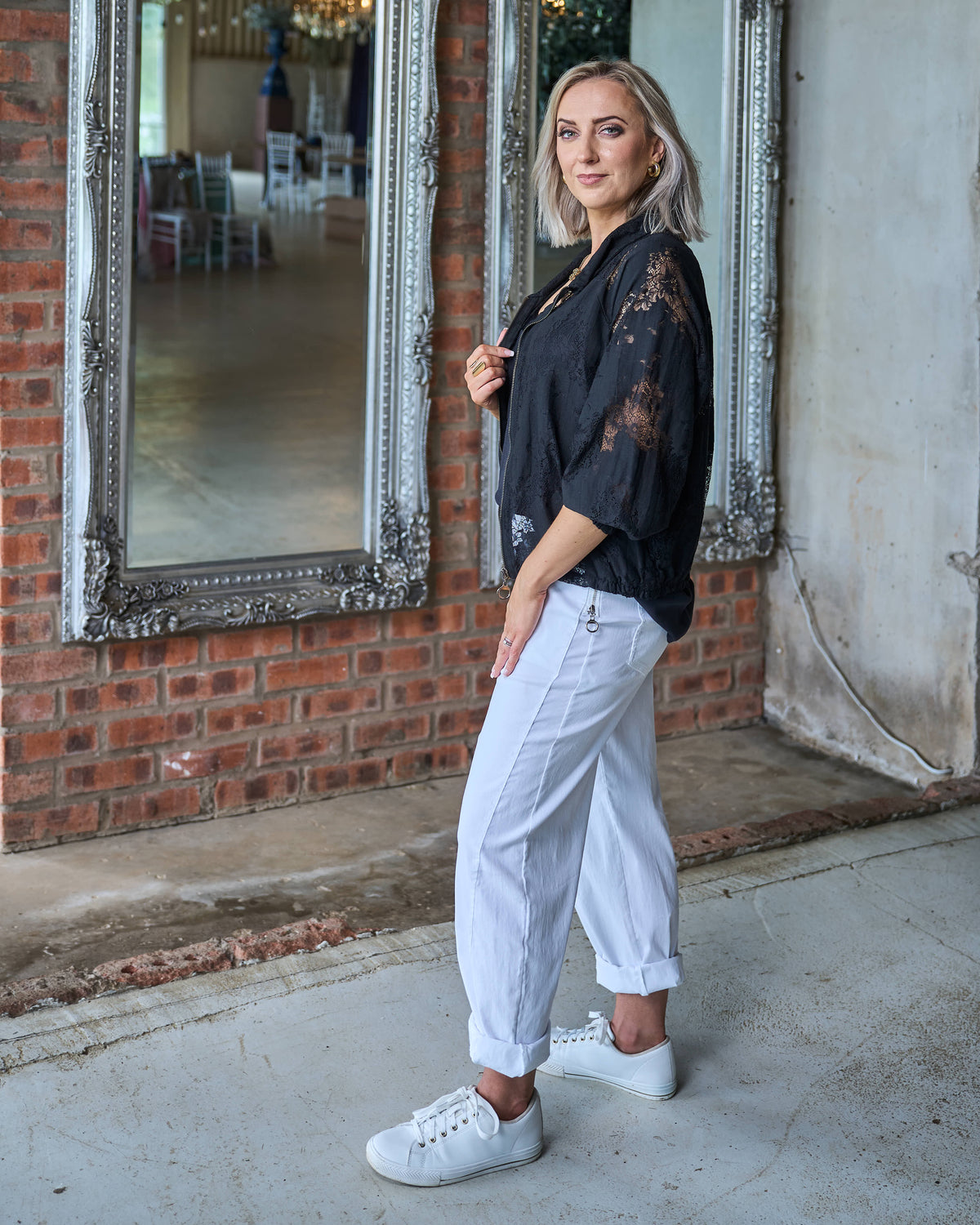 Monaco Lace Jacket | Black