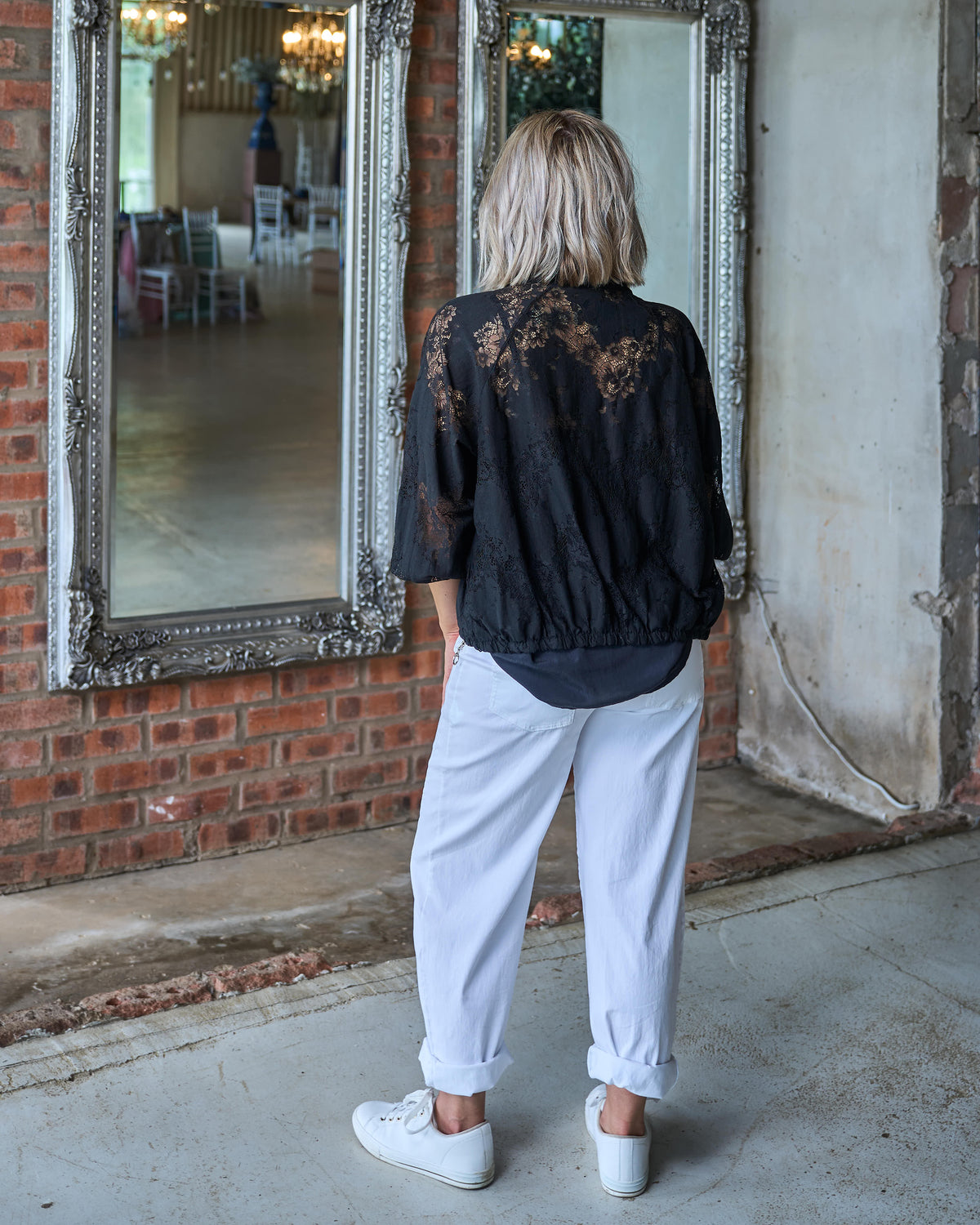 Monaco Lace Jacket | Black