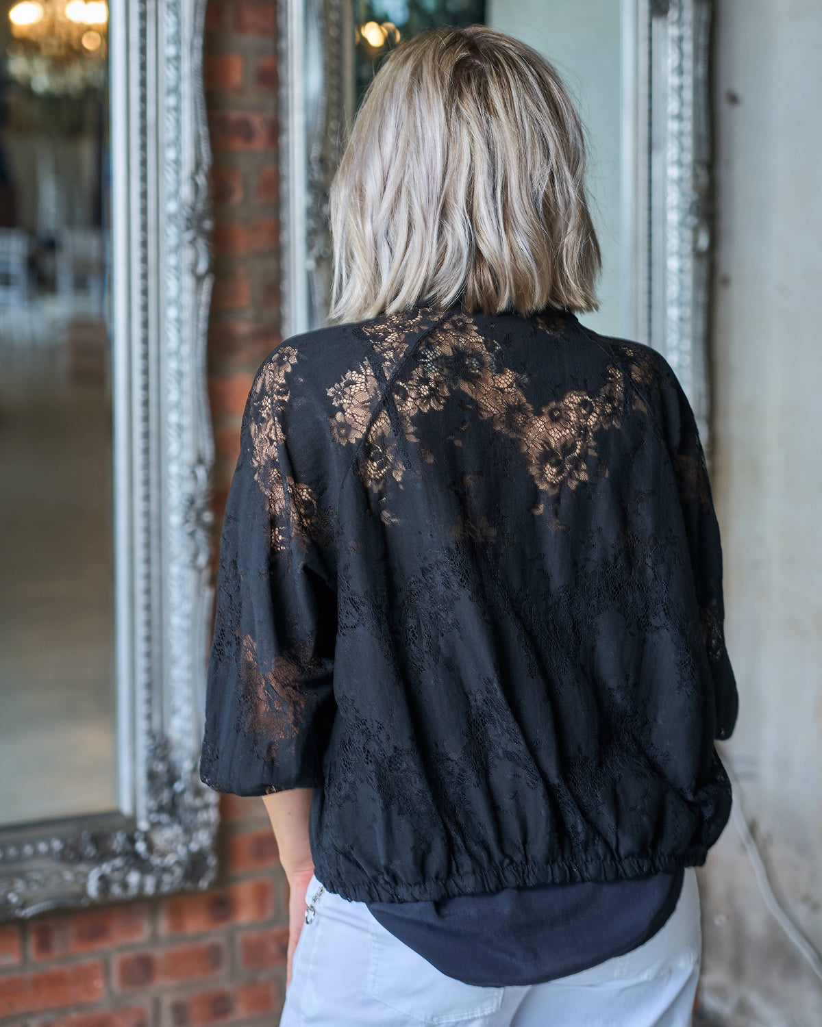 Monaco Lace Jacket | Black