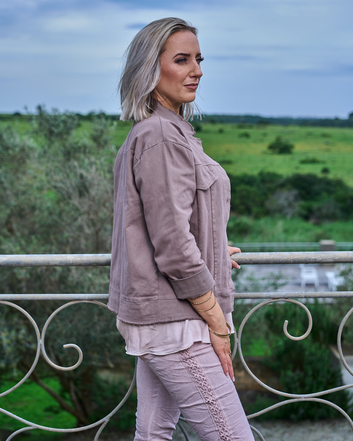 Morning Rush Bomber Jacket | Cocoa