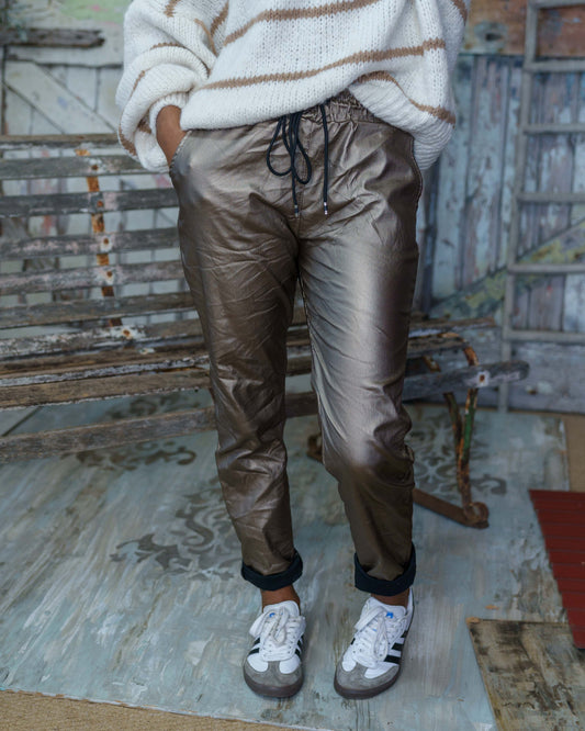 My Mistake Drawstring Pants | Bronze