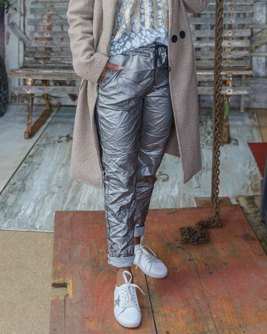 My Mistake Drawstring Pants | Pewter