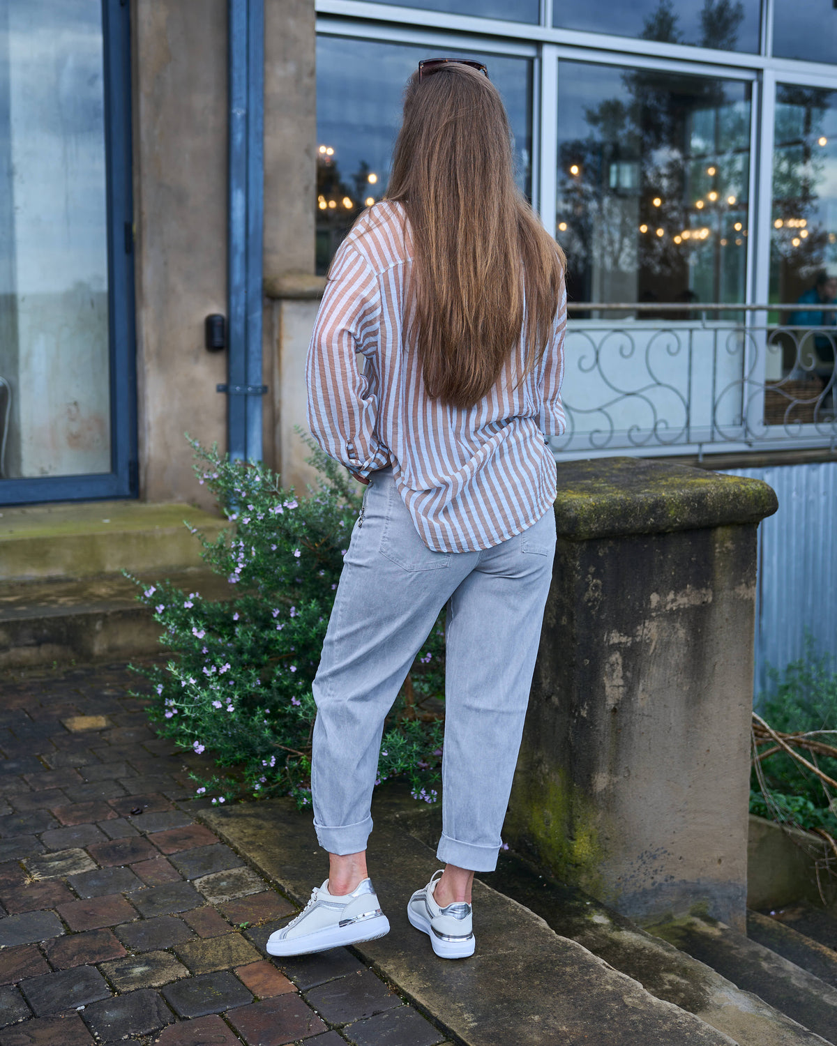 P.S I Love You Belted Pants | Grey