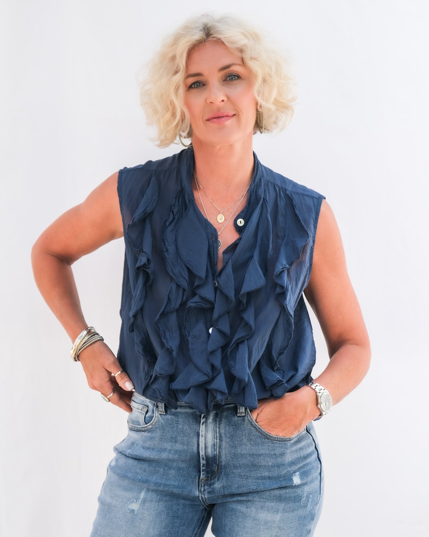 Ocean Wave Shirt | Navy