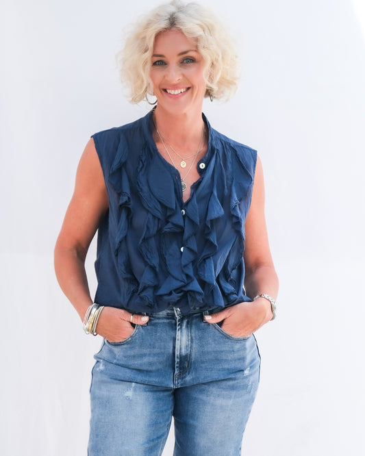 Ocean Wave Shirt | Navy