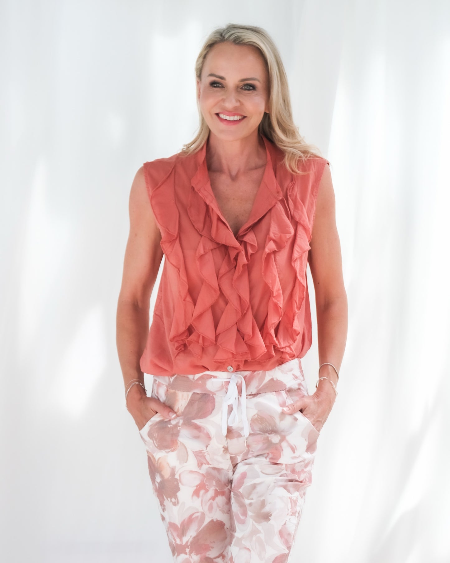 Ocean Wave Shirt | Coral