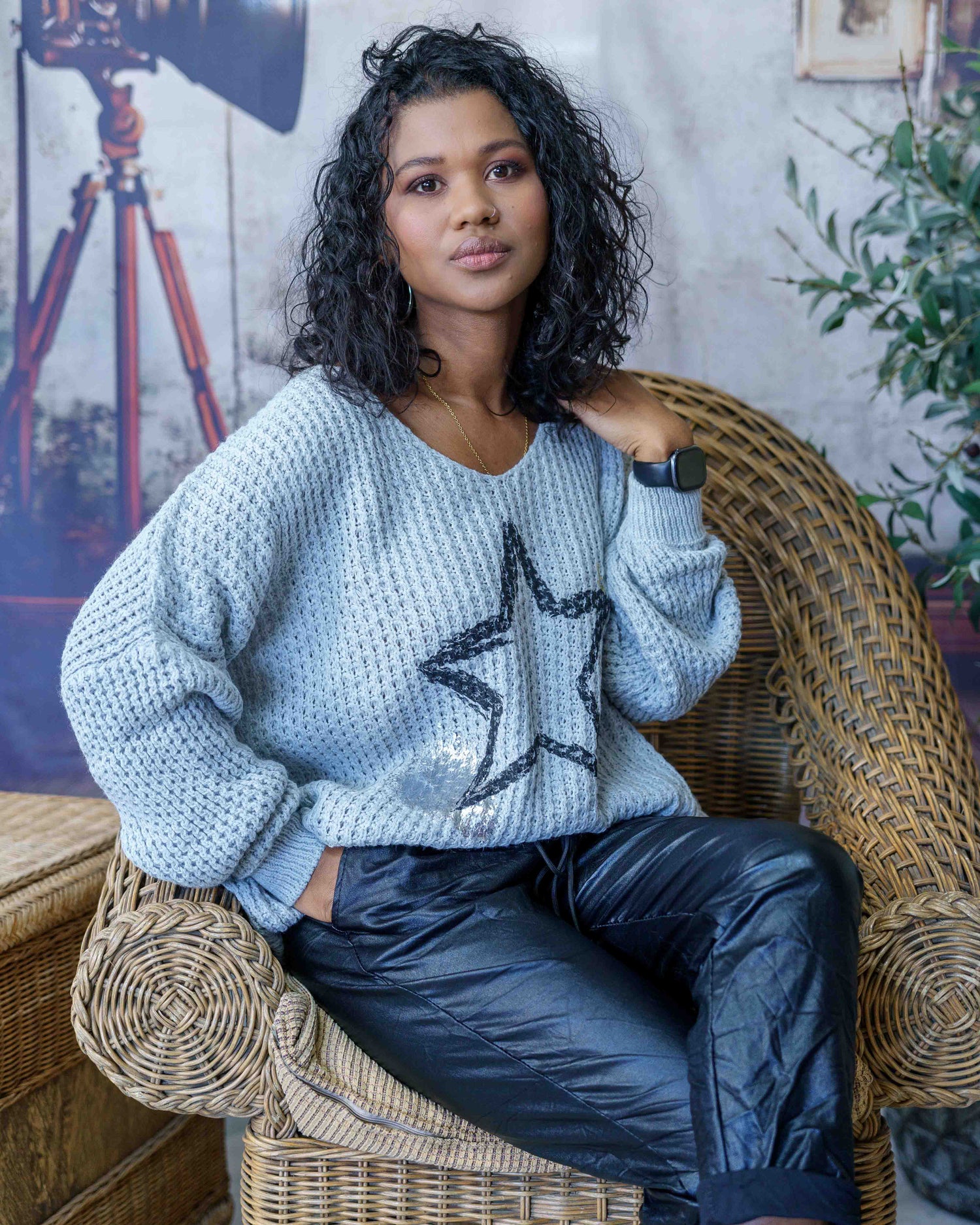 Oh My Star Knit | Grey