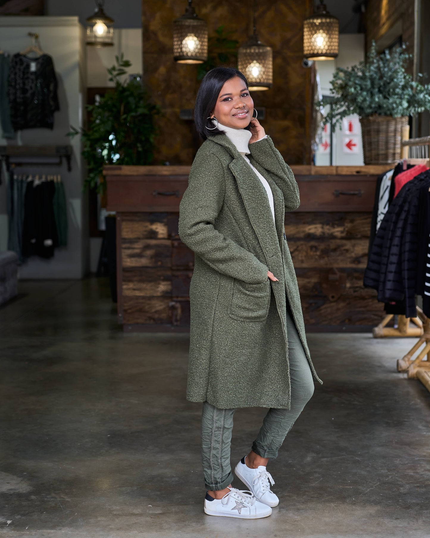On The Edge Coat | Olive