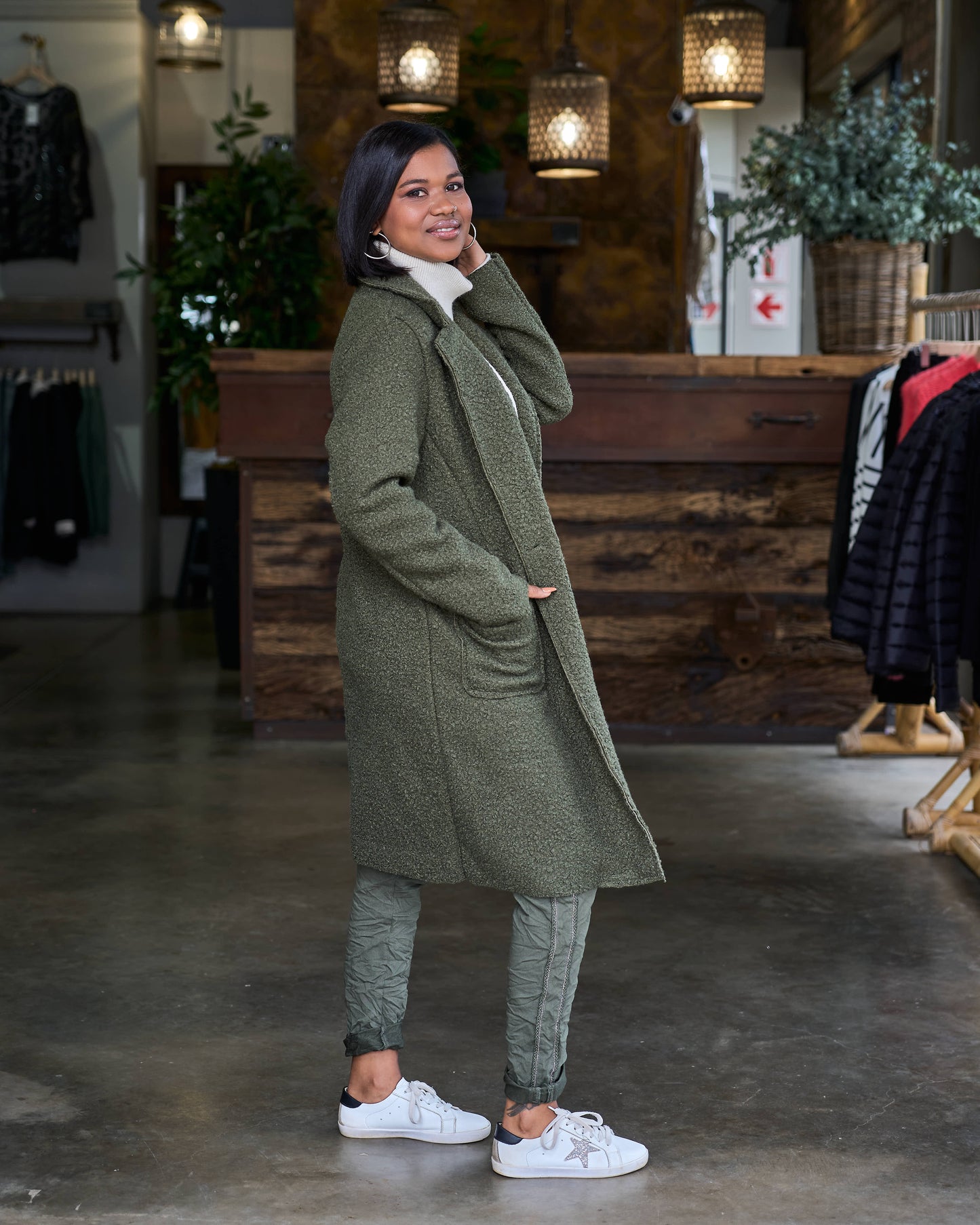 On The Edge Coat | Olive