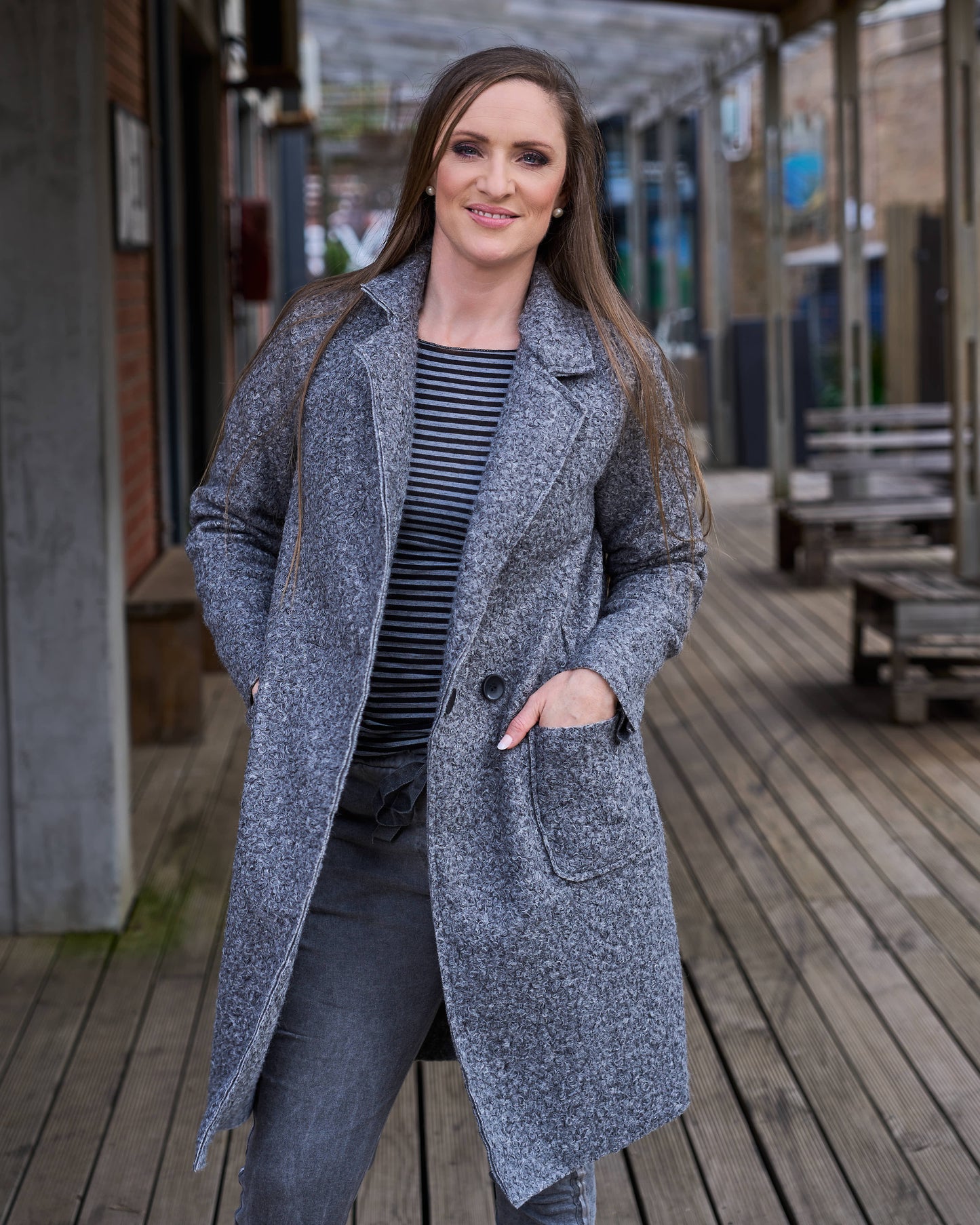 On The Edge Coat | Grey
