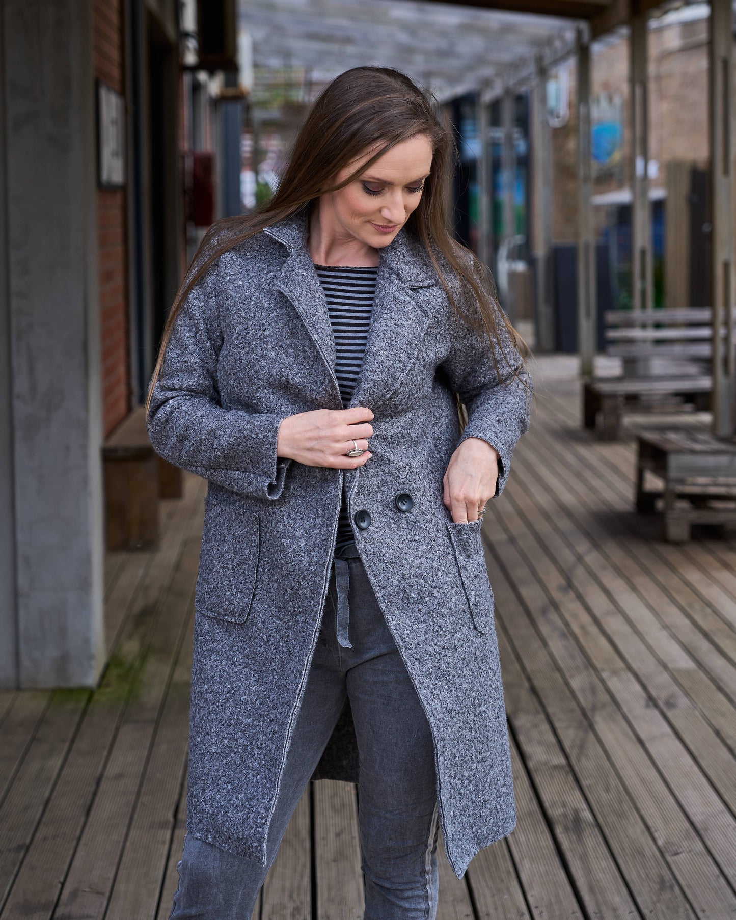 On The Edge Coat | Grey