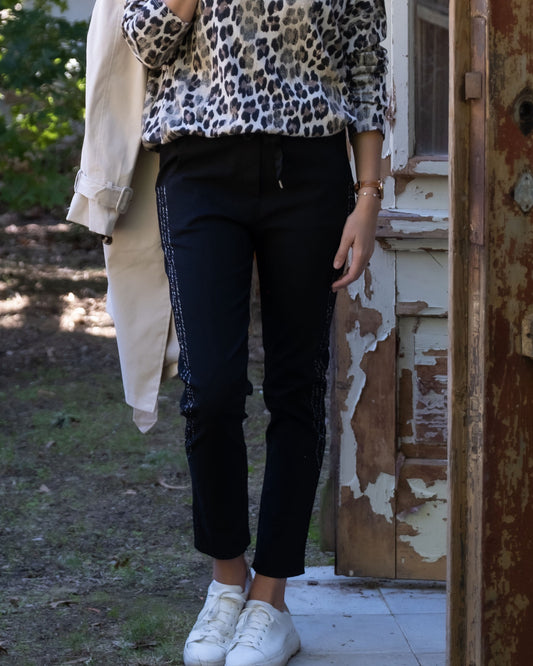 One Step Ahead Drawstring Pants | Black
