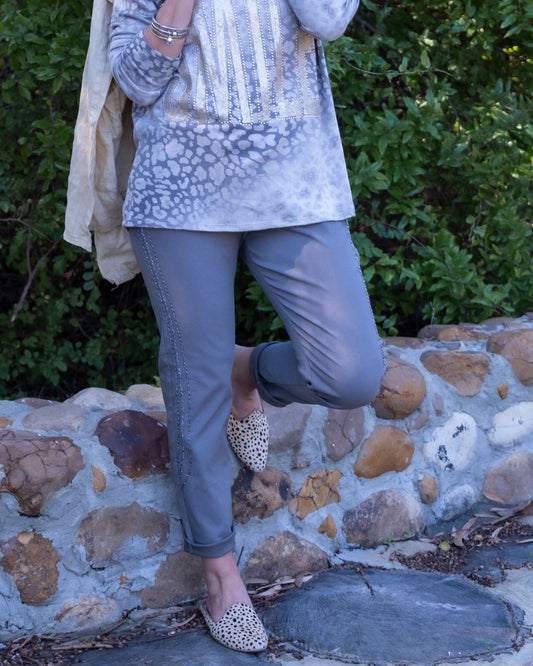 One Step Ahead Drawstring Pants | Taupe