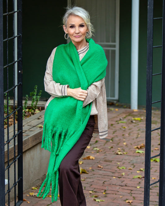 Oversized Scarf | Green