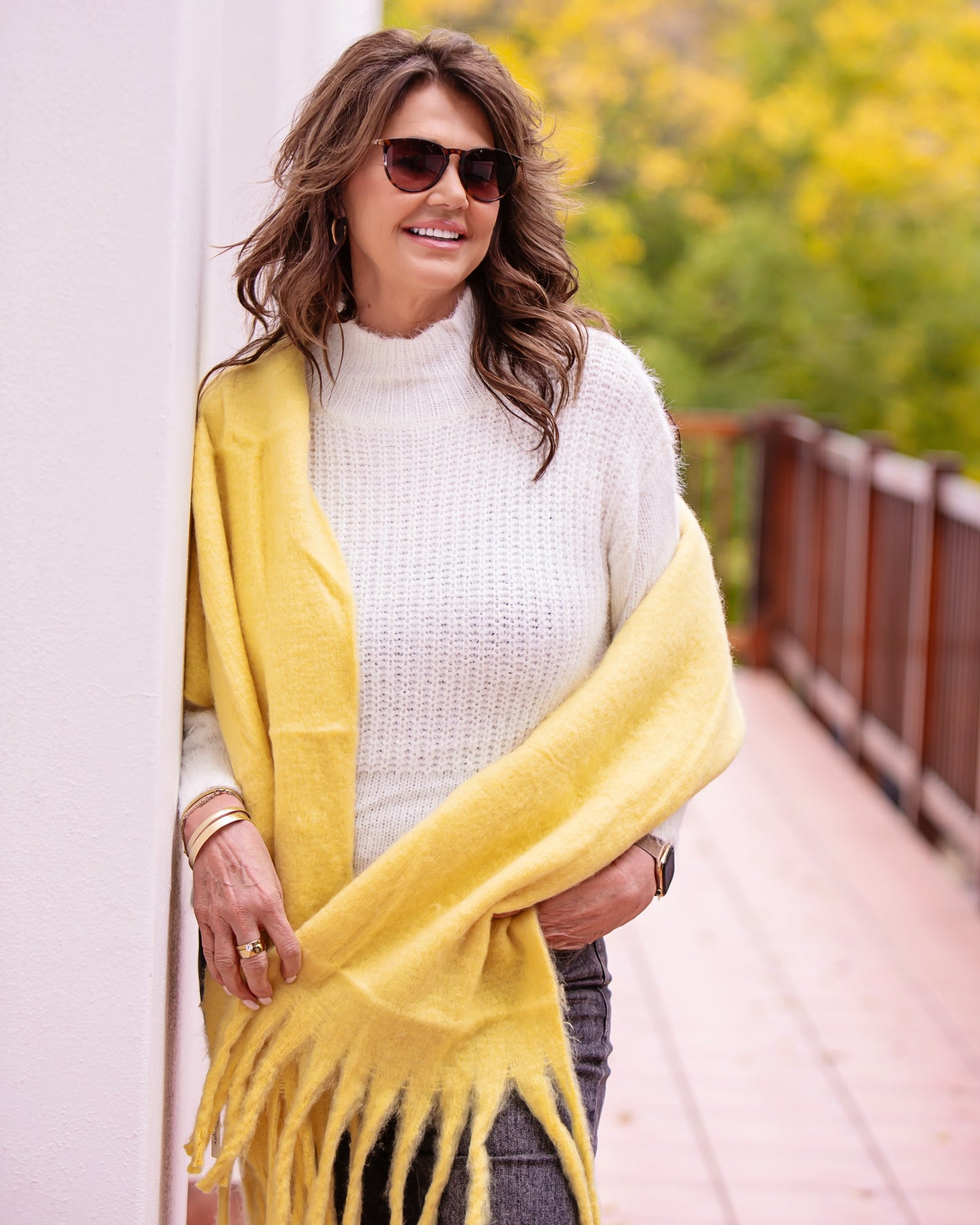 Oversized Scarf | Yellow