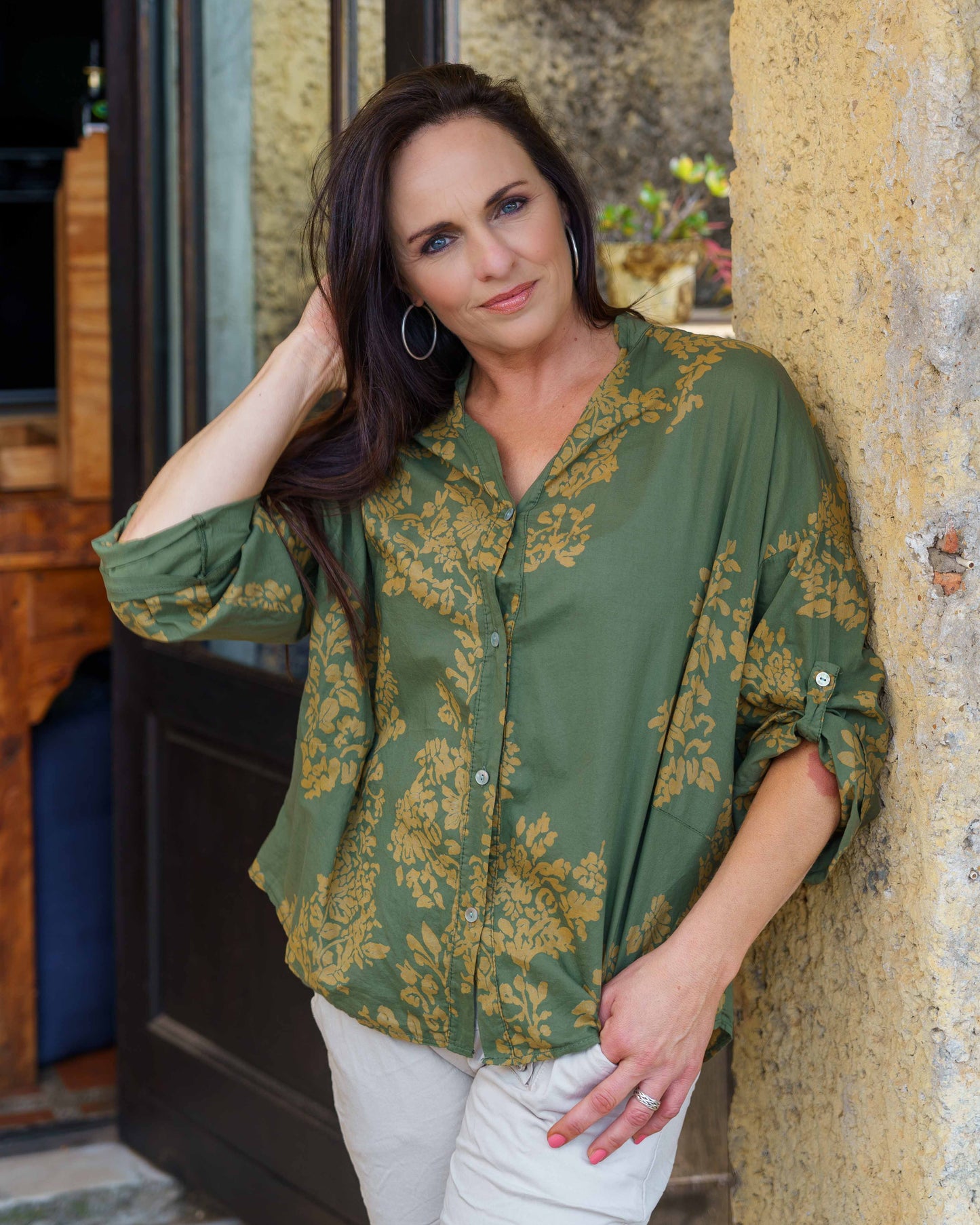 Paint Me Pretty Top | Olive