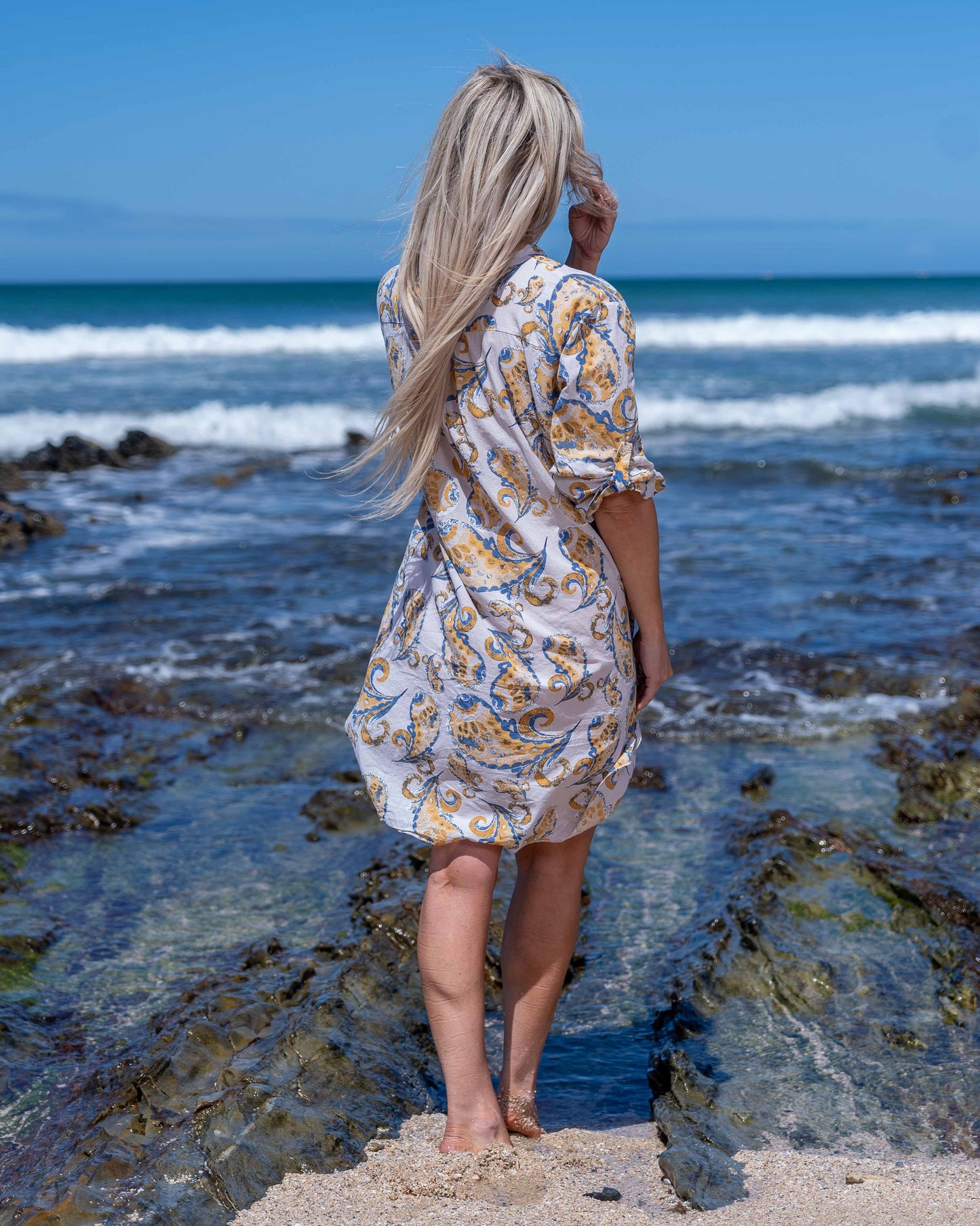 Paisley Chic Dress | Beige