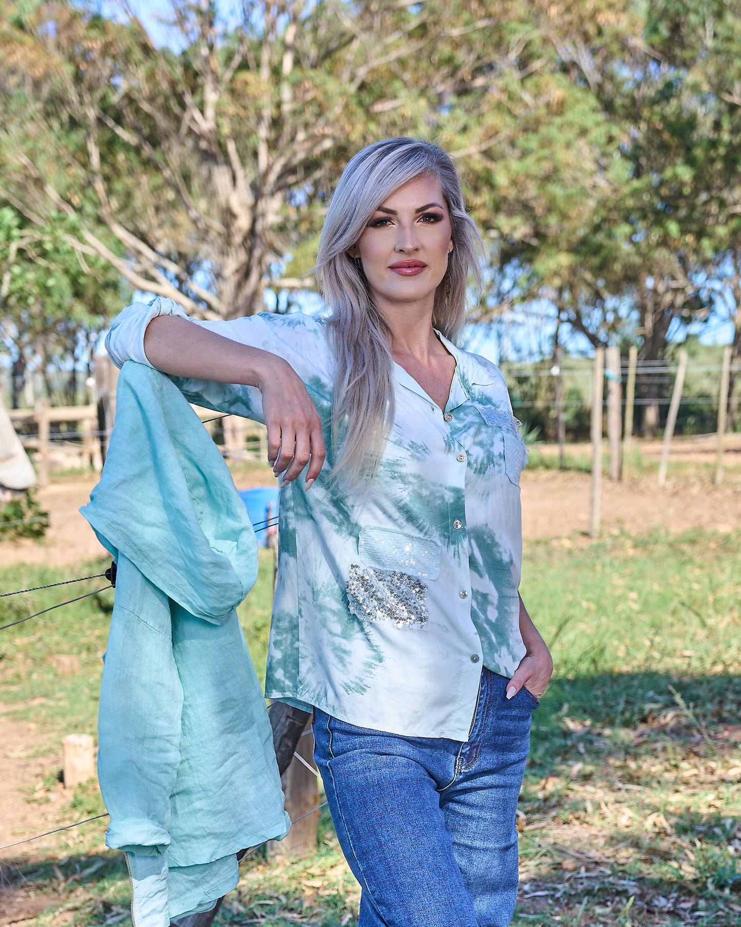 Pocket Party Shirt | Winter Aqua