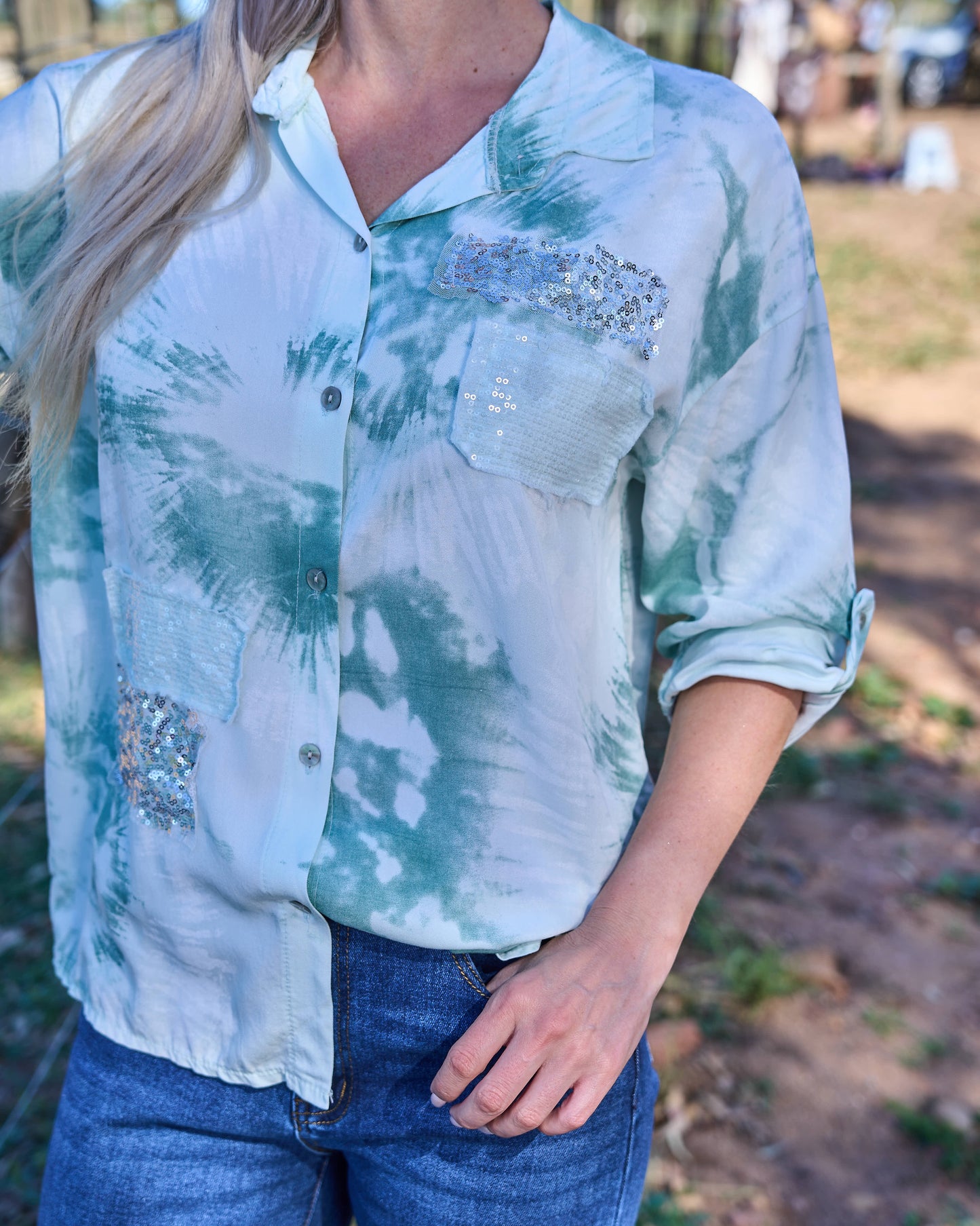 Pocket Party Shirt | Winter Aqua
