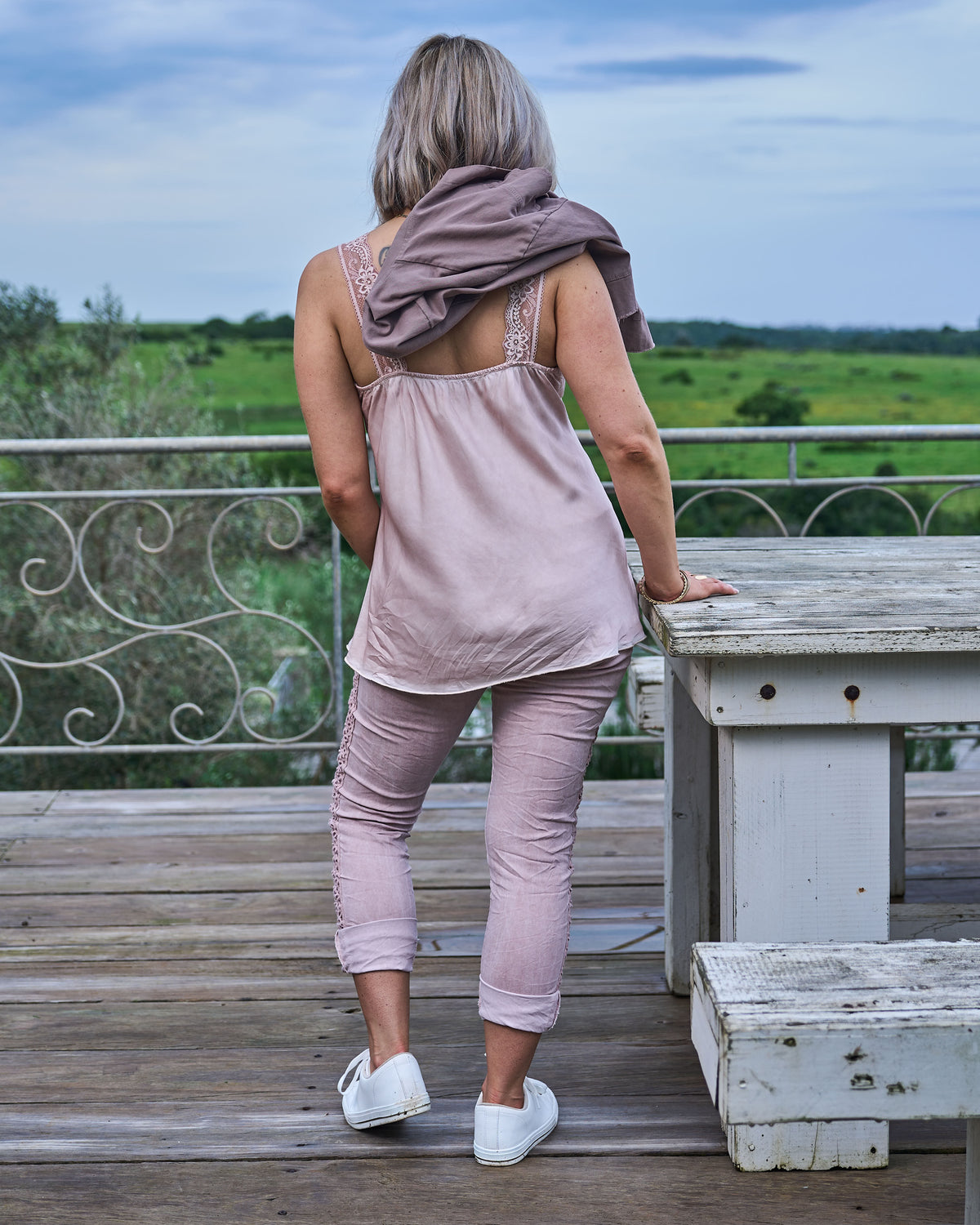 Portofino Lace Cami | Pink