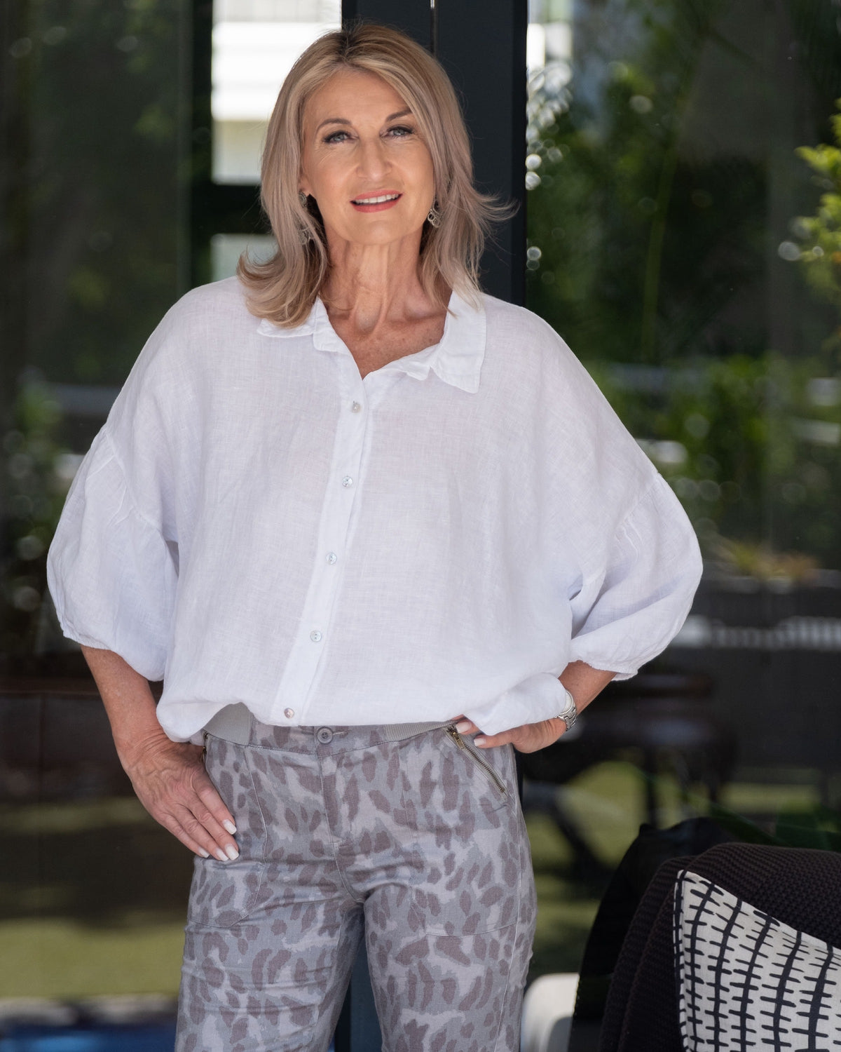 Pure Bliss Linen Shirt | White