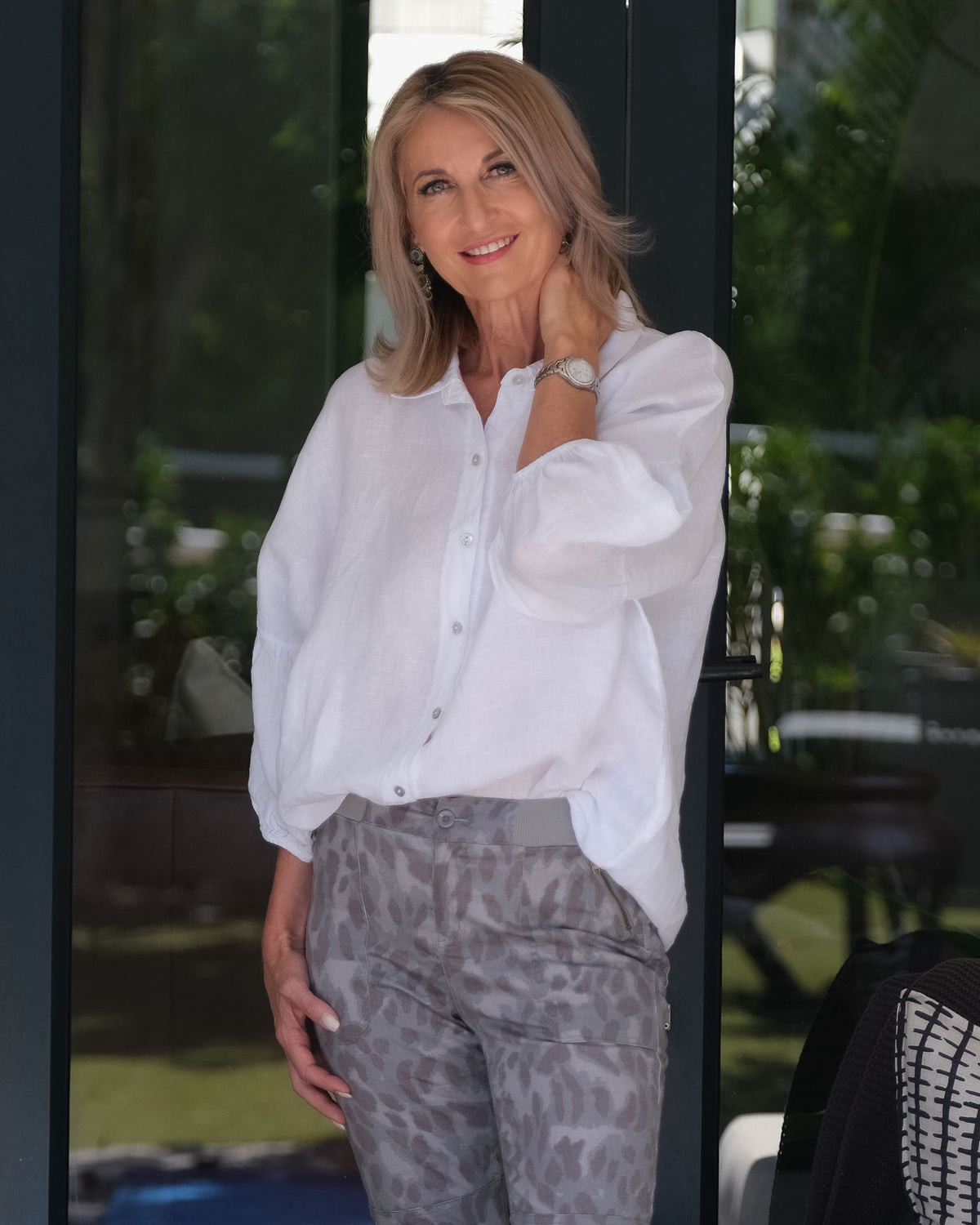 Pure Bliss Linen Shirt | White