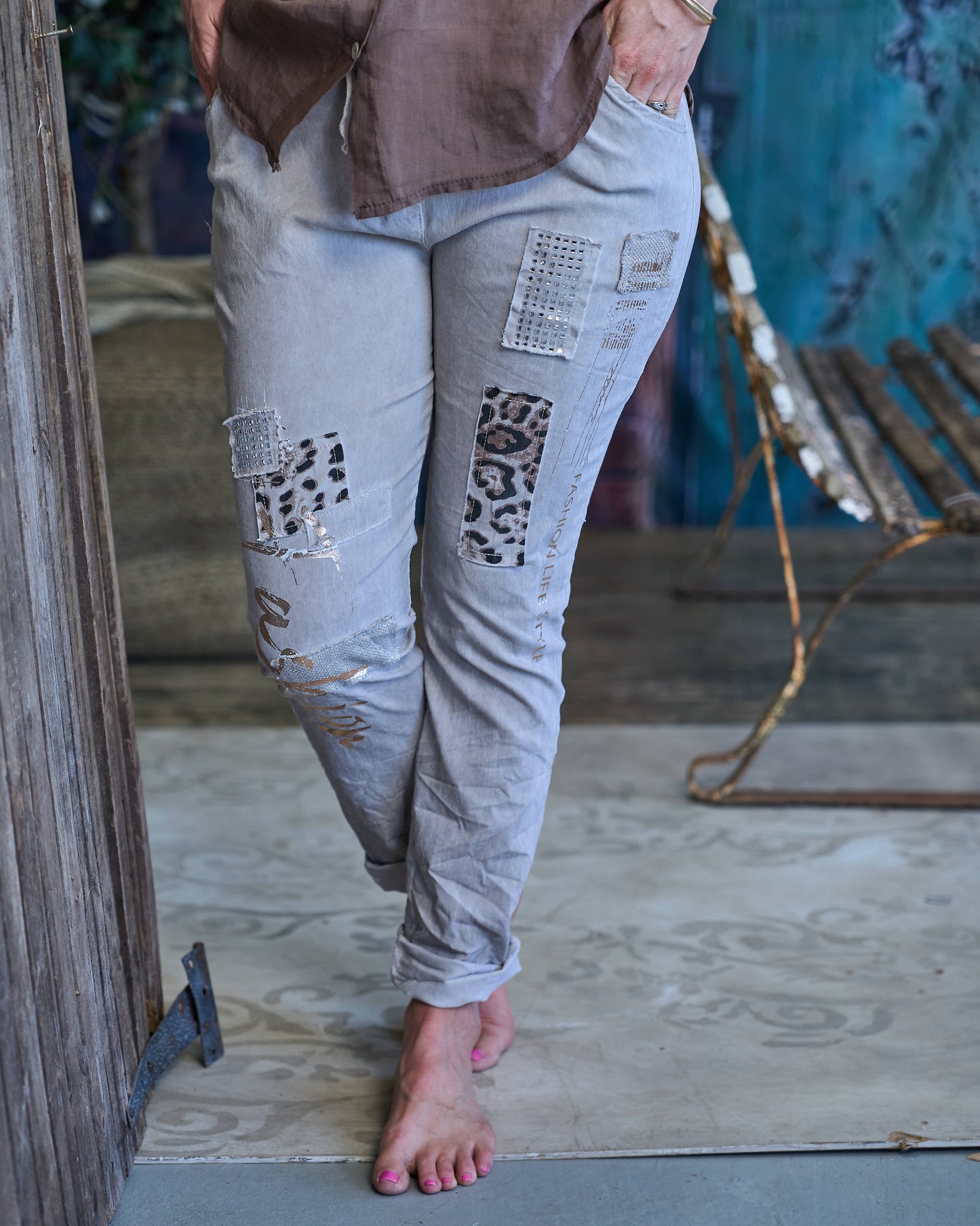 Safari Chic Drawstring Pants | Beige