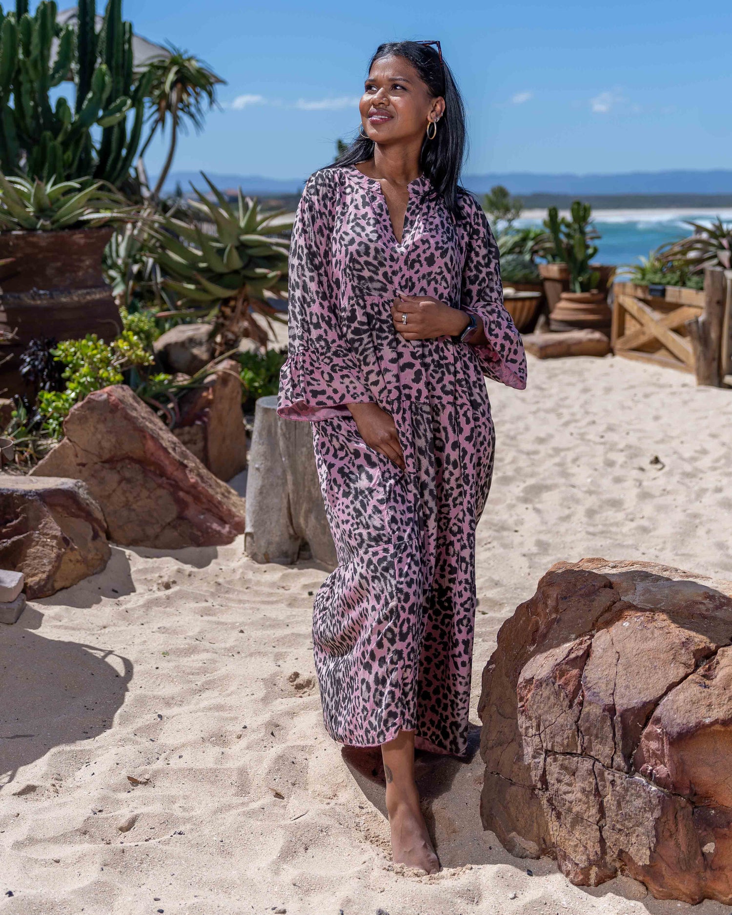 Safari Sweetheart Dress | Rose