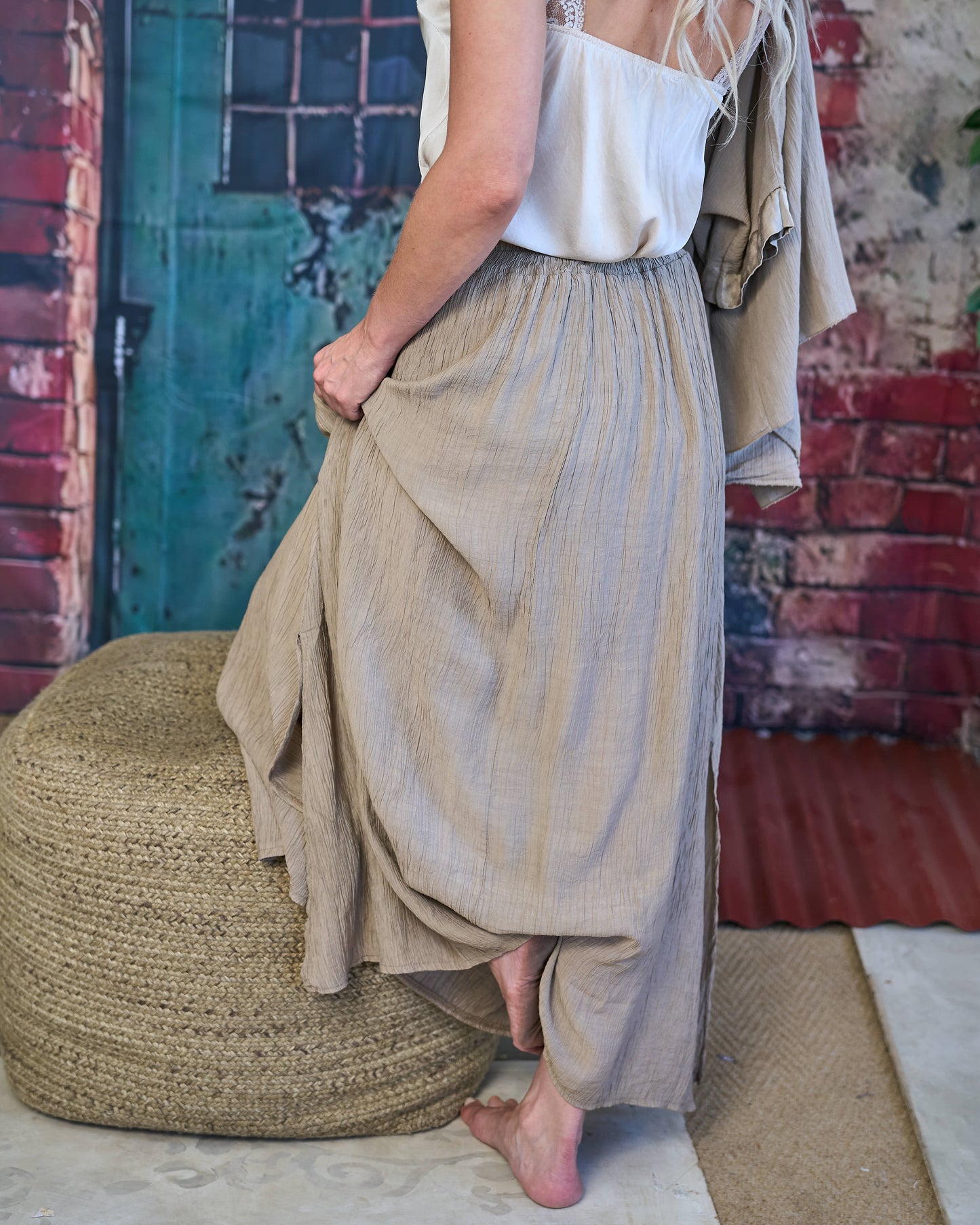 Sahara Soft Skirt | Gold