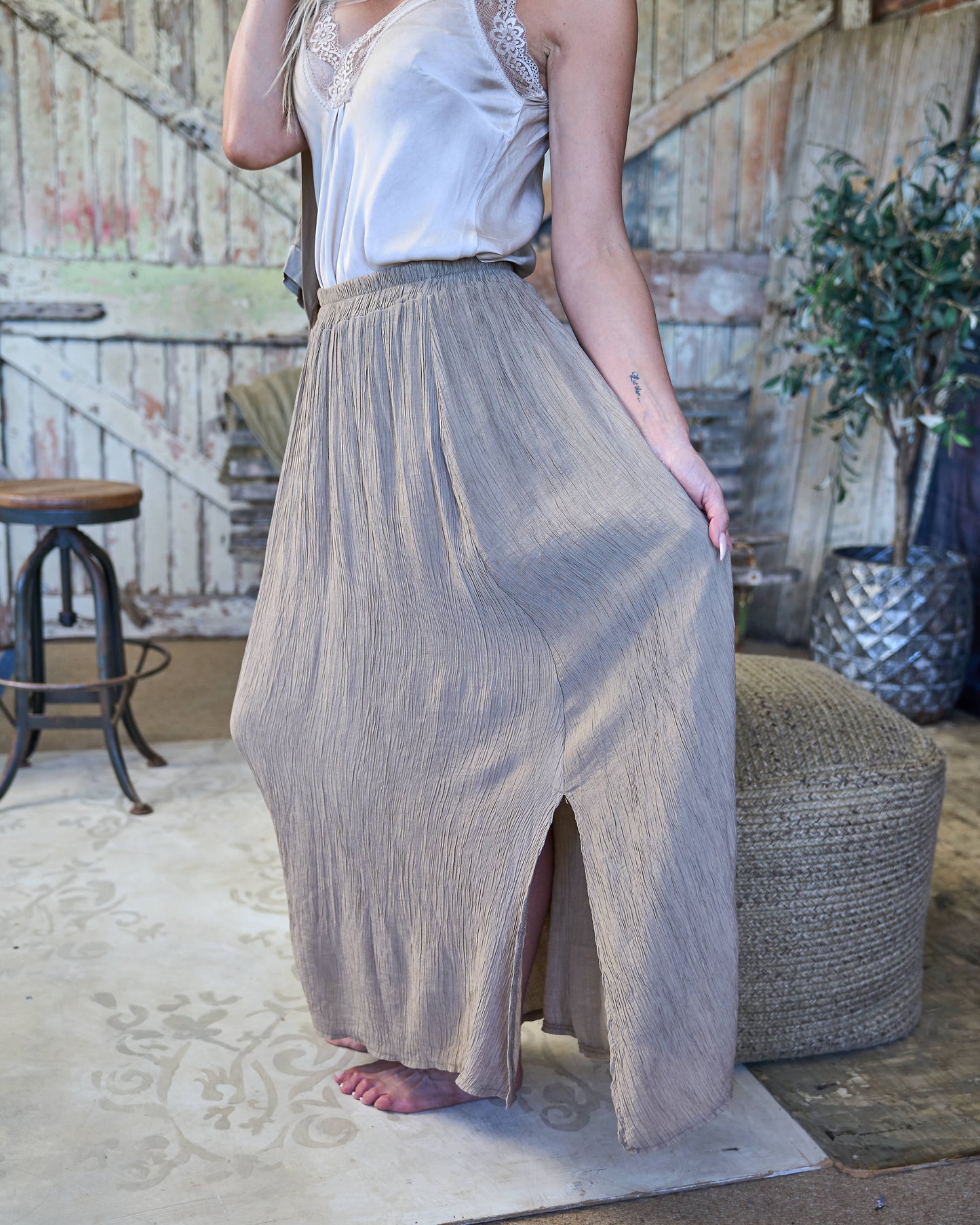 Sahara Soft Skirt | Gold
