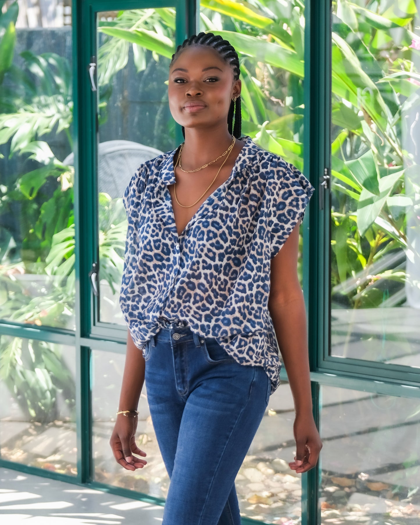 Sassy Silhouette Shirt | Blue