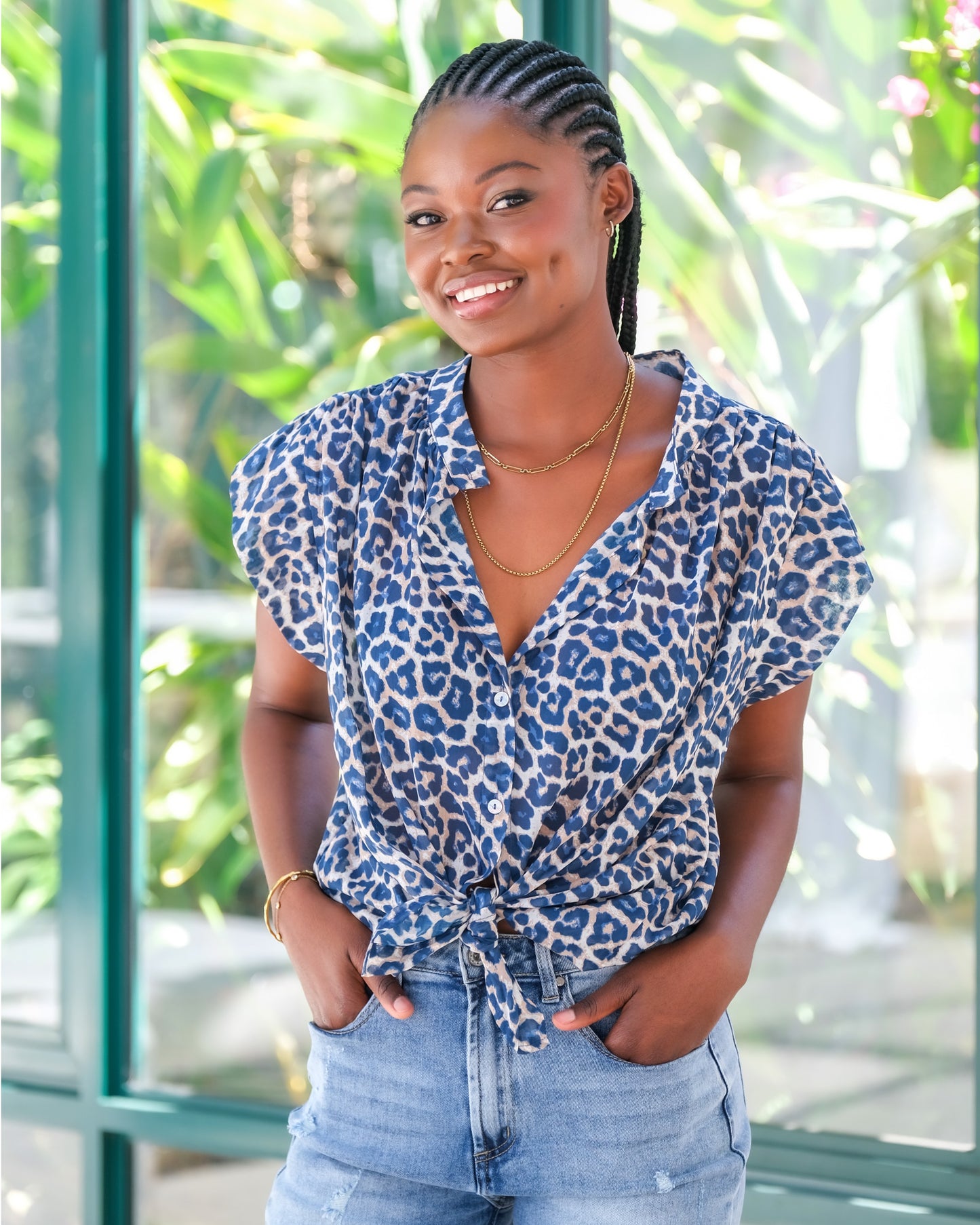 Sassy Silhouette Shirt | Blue