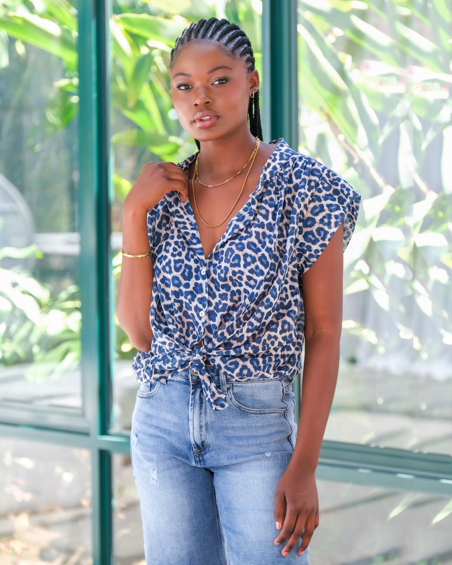 Sassy Silhouette Shirt | Blue