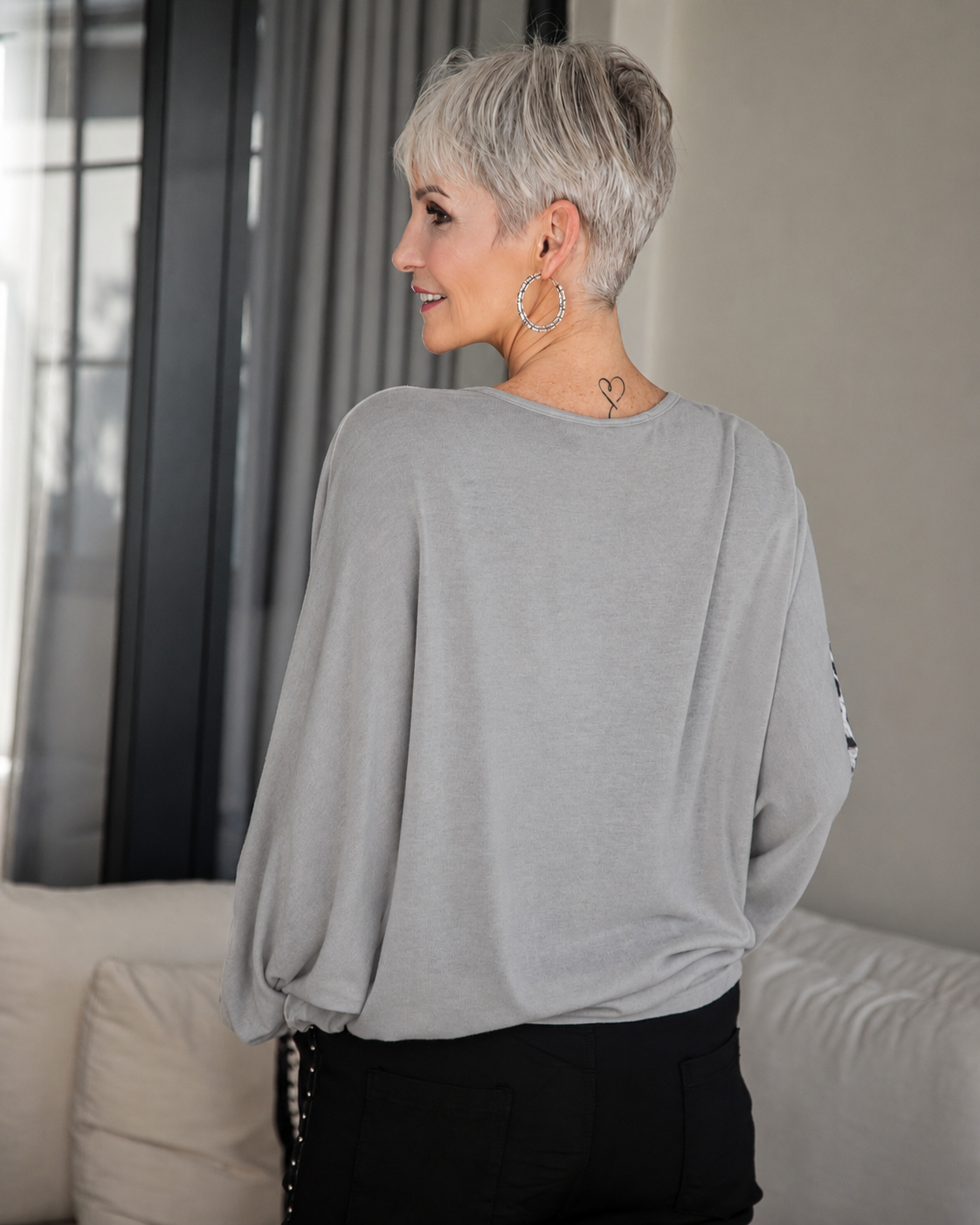 Savanna Duo Top | Grey